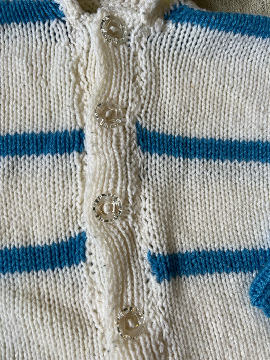 Wide stripe cardigan