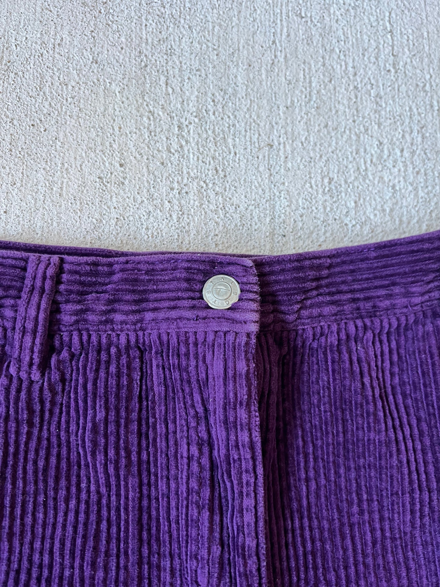 purple corduroy skirt