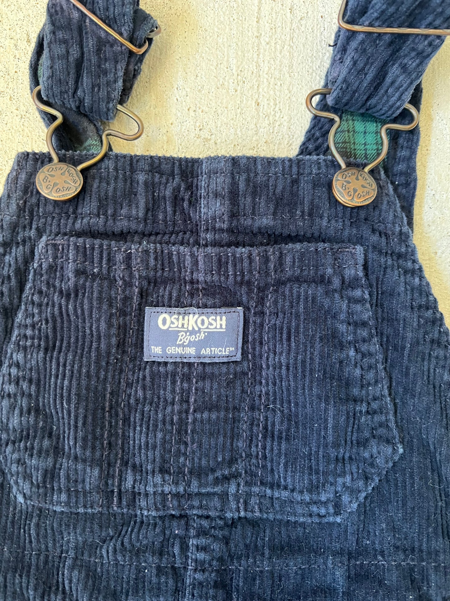 Corduroy Overalls ( Navy )