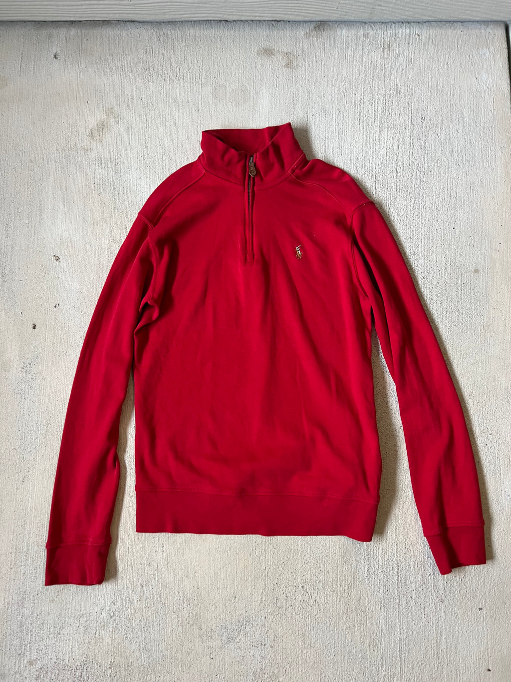 Red Quarter Zip
