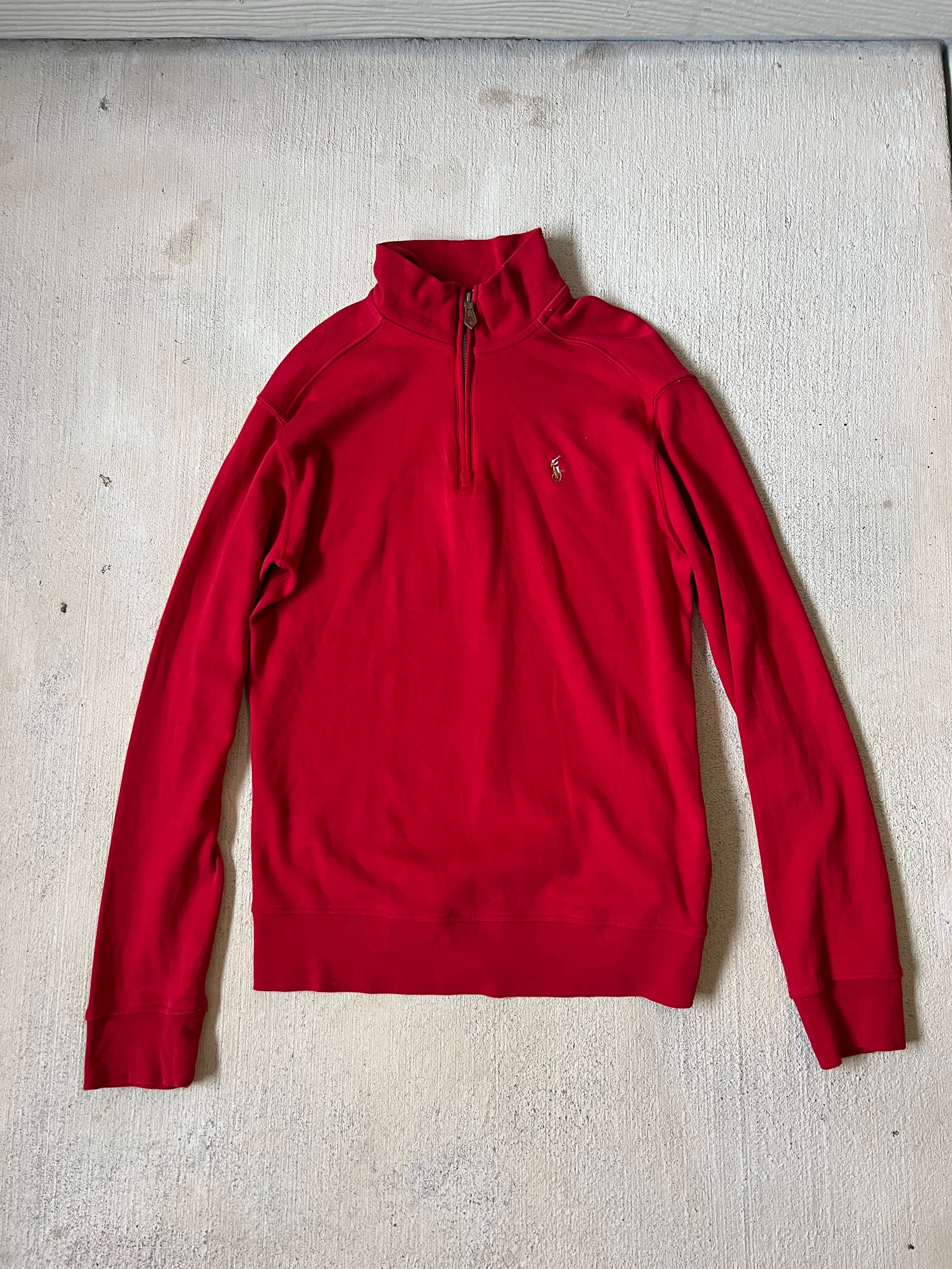 Red Quarter Zip