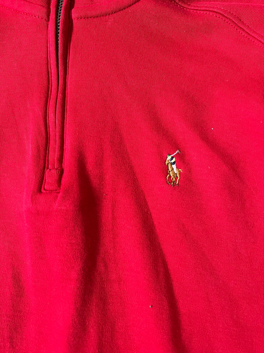 Red Quarter Zip