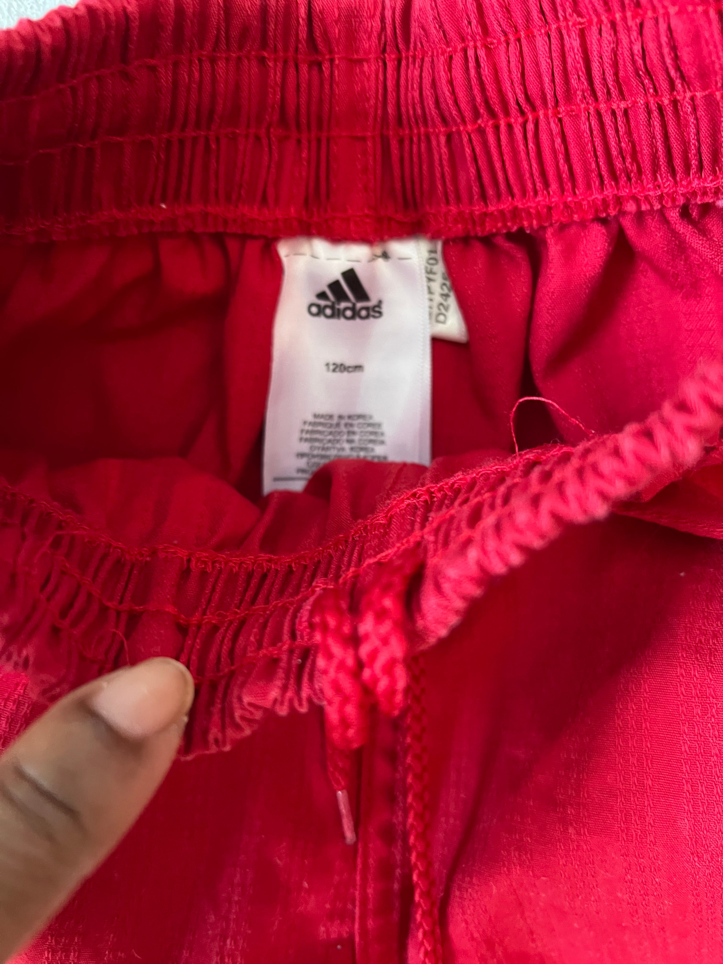 Adidas red track pants || (6/7)