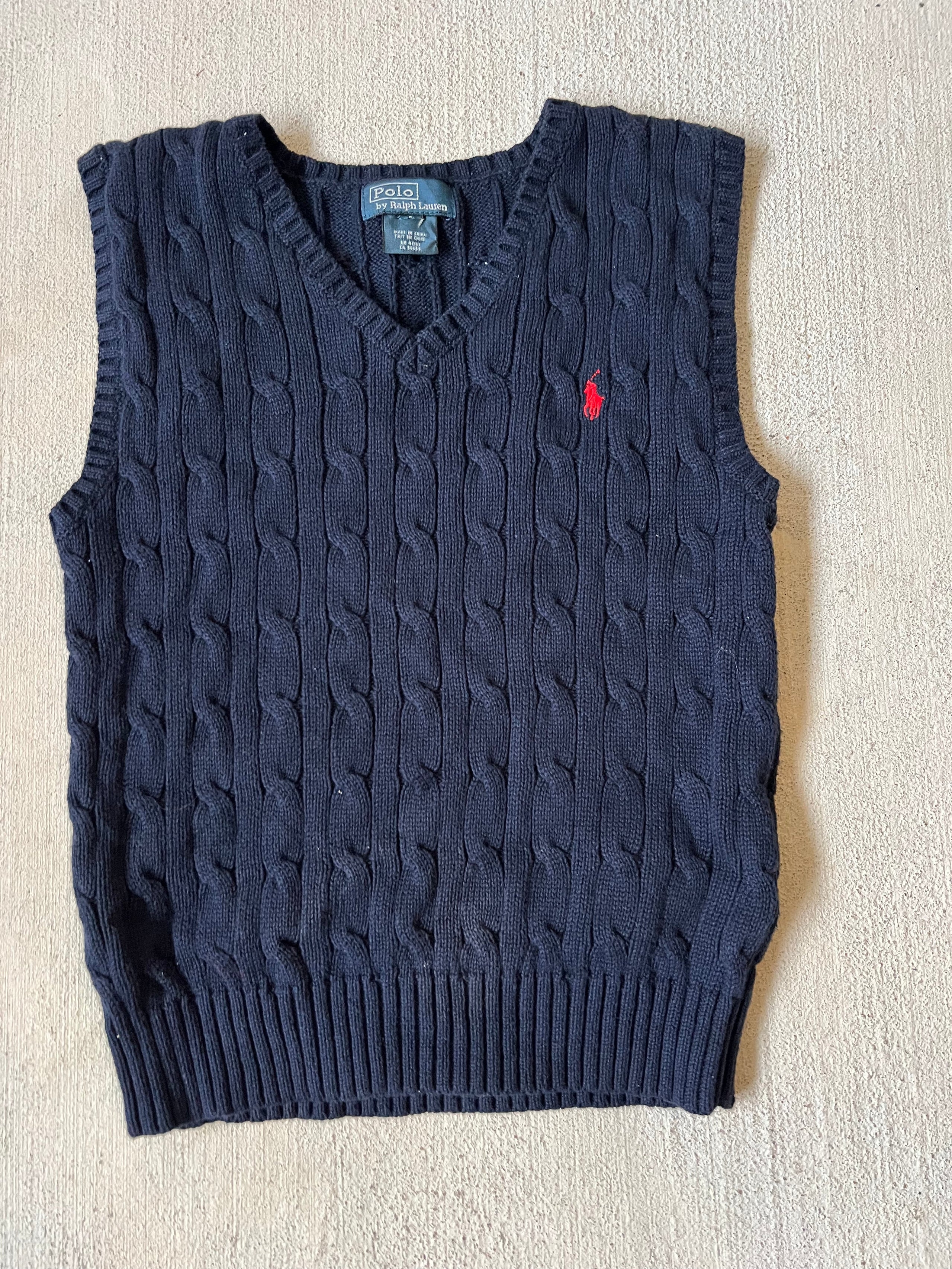 Navy blue Cable knit || (7/8)