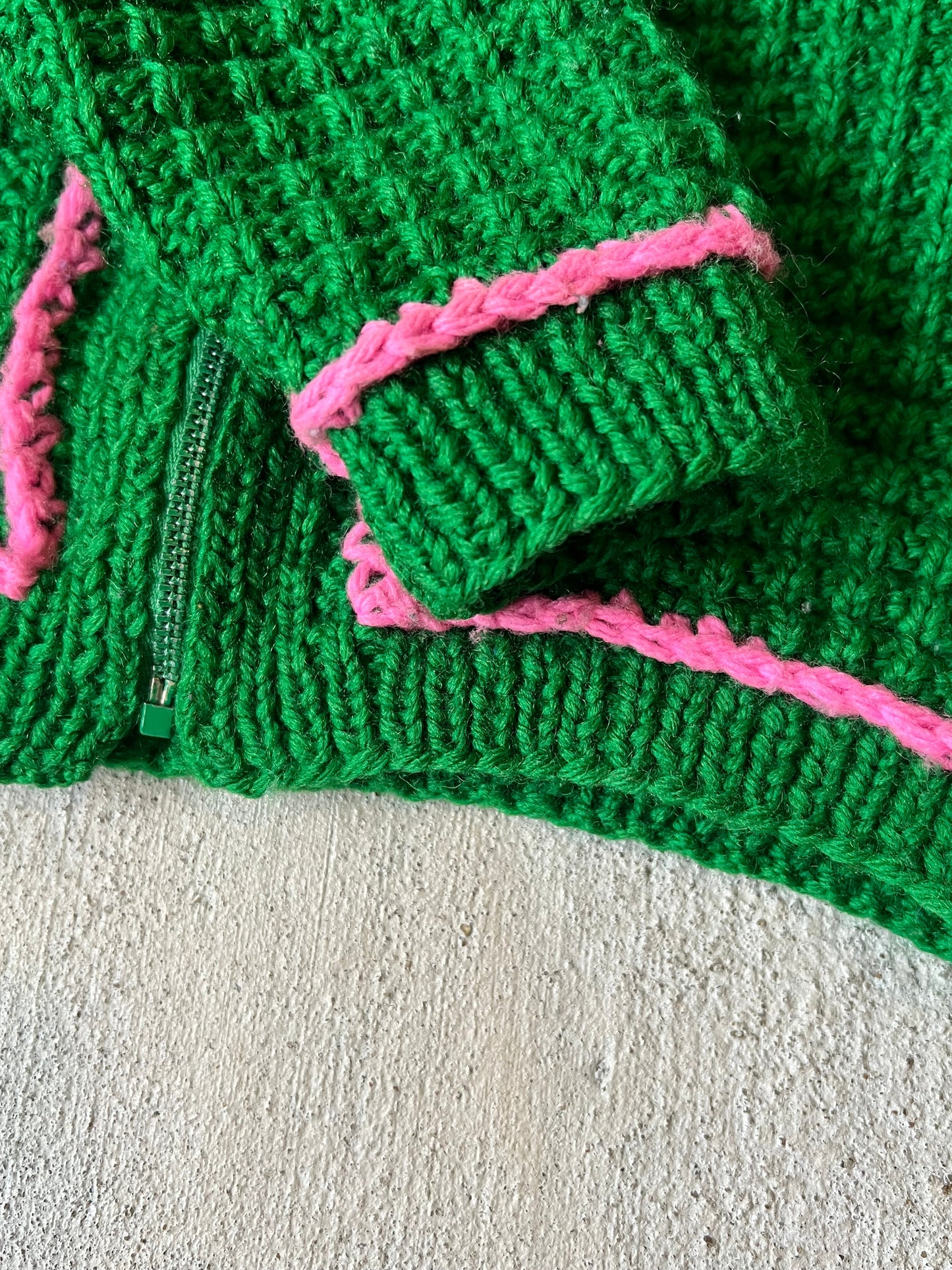 Pink/Green zip up