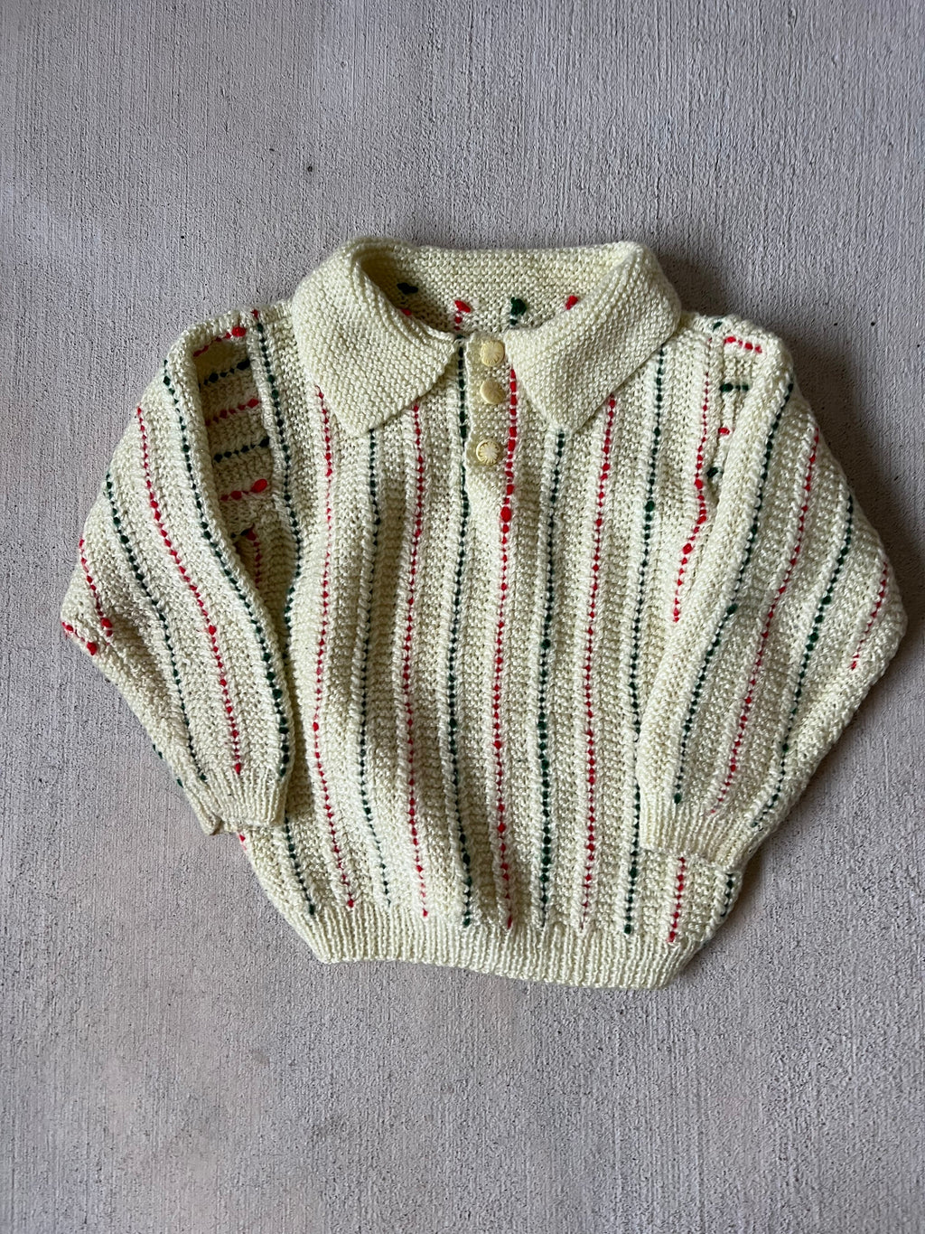 Yellow red/green sweater || (4/5)