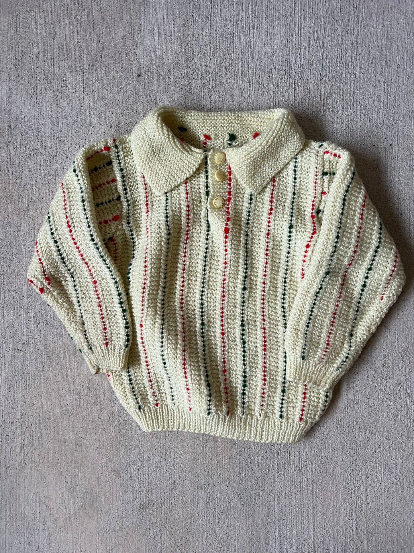 Yellow red/green sweater