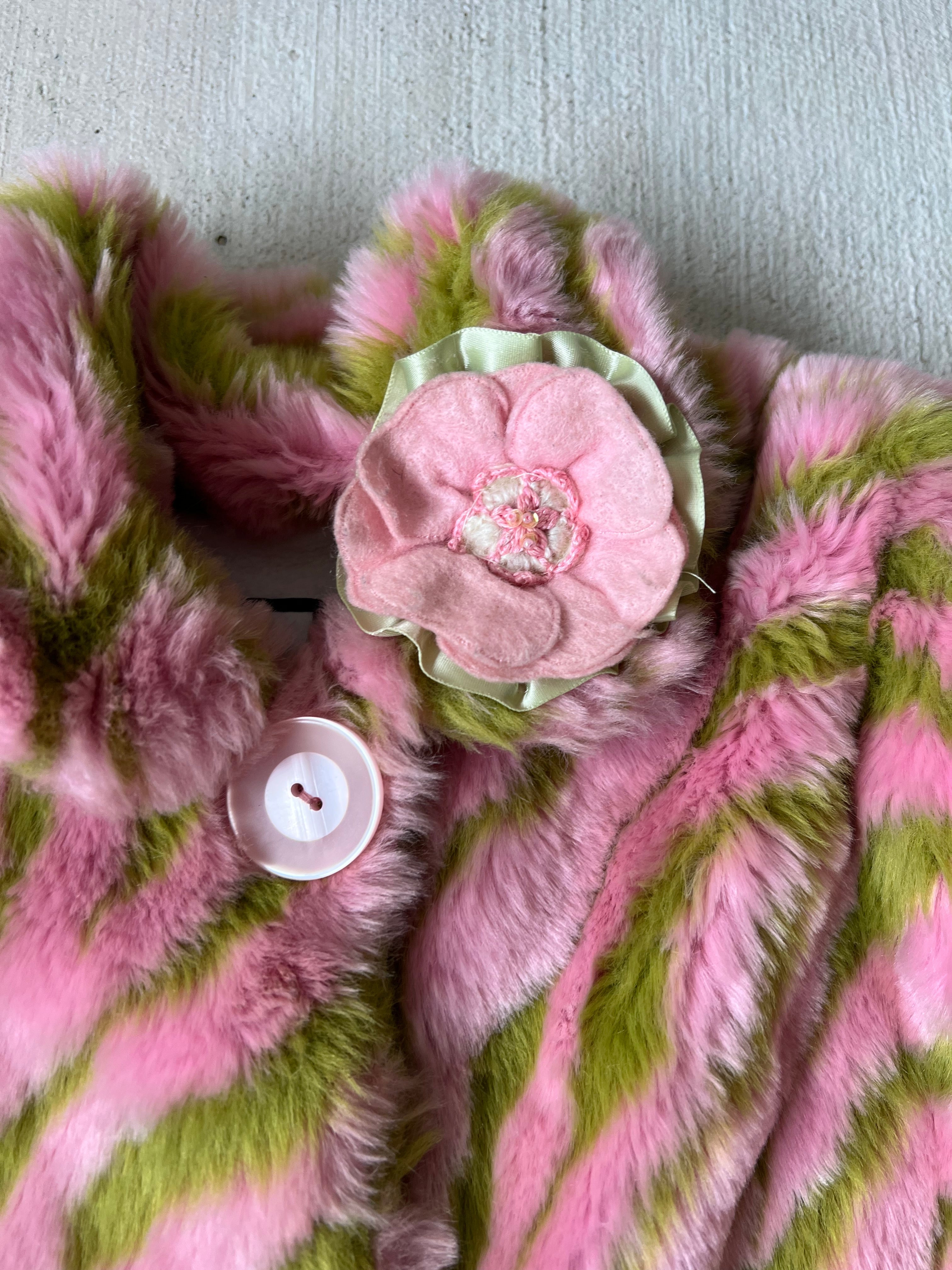 Pink/Green Fur Coat || (6x)
