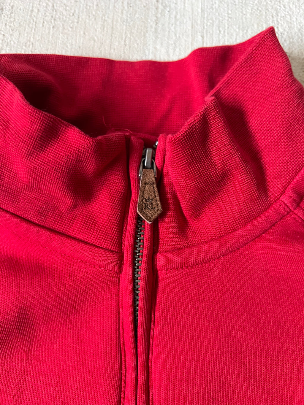 Red Quarter Zip