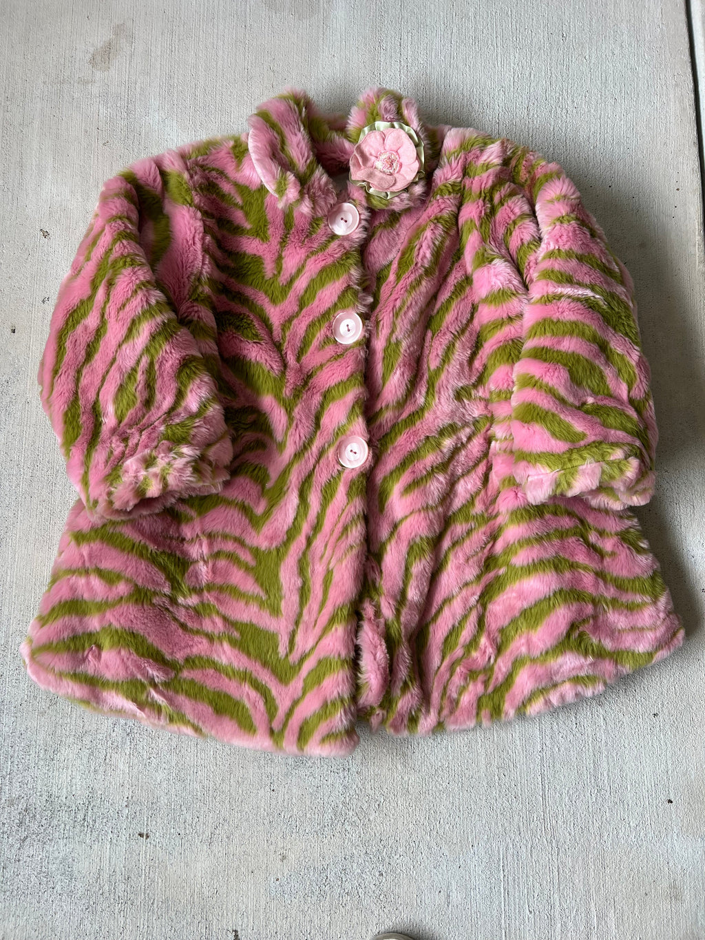 Pink/Green Fur Coat || (6x)