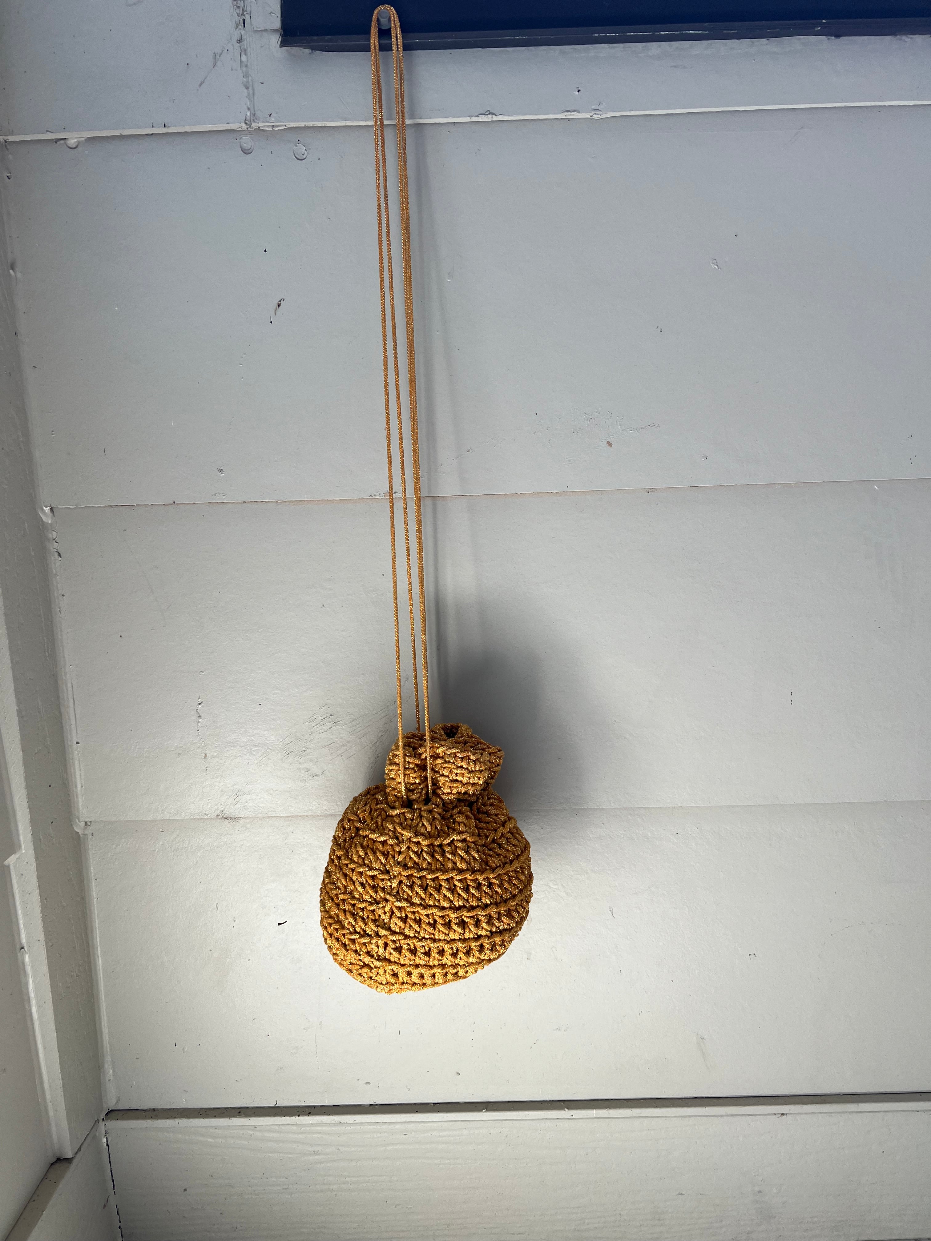 Glitter drawstring bag