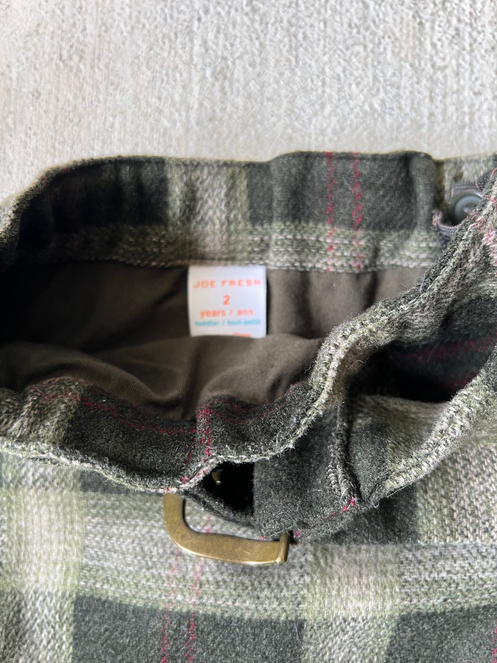 Plaid Mini Buckle Skirt || (2T)