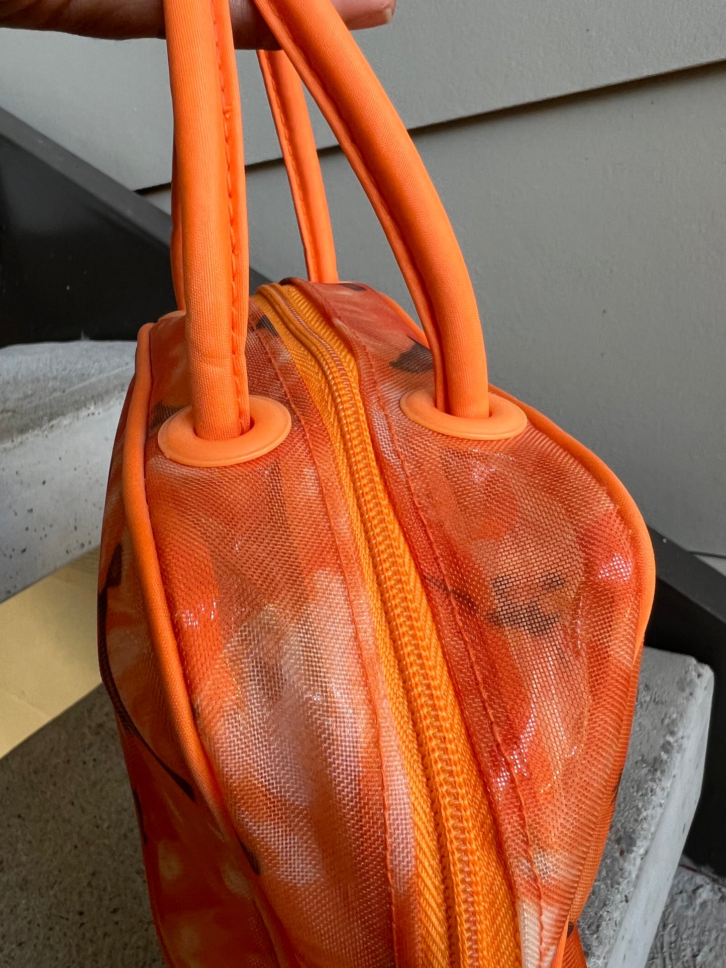 Orange sheer bag