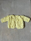 yellow fluffy sweater || (18/24m)