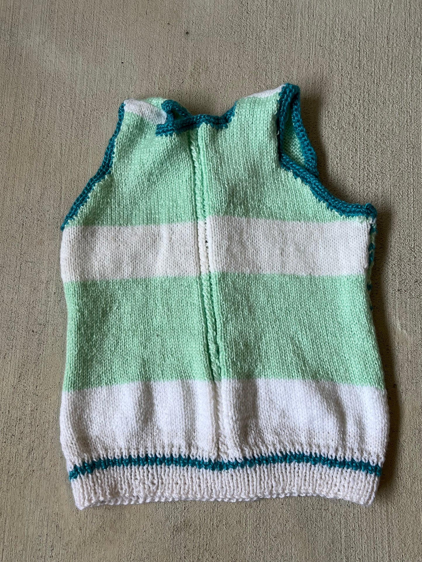 Sleeveless Blue/Green Sweater