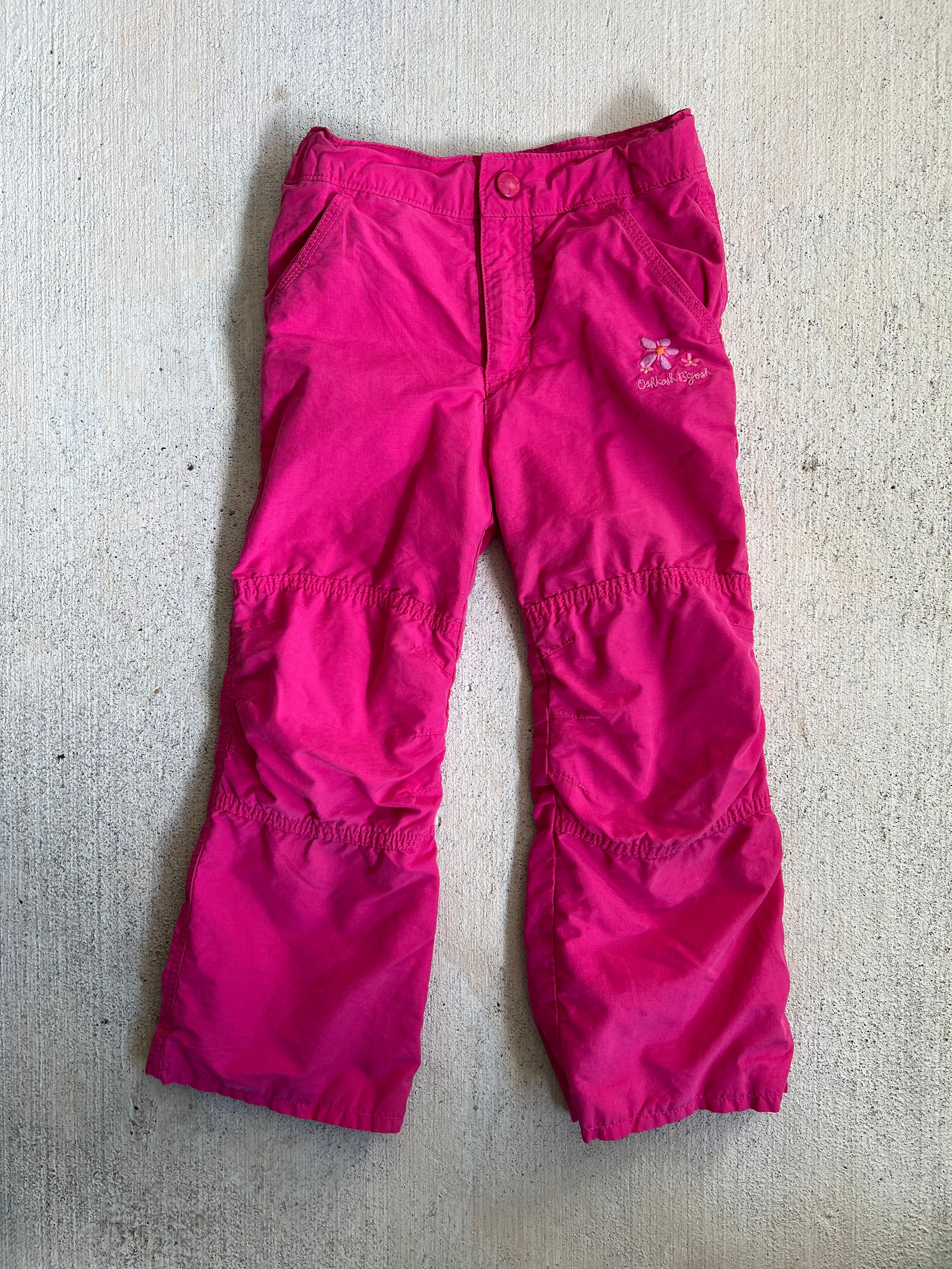 pink embroidery flare