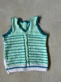 Sleeveless Blue/Green Sweater || (4/5)