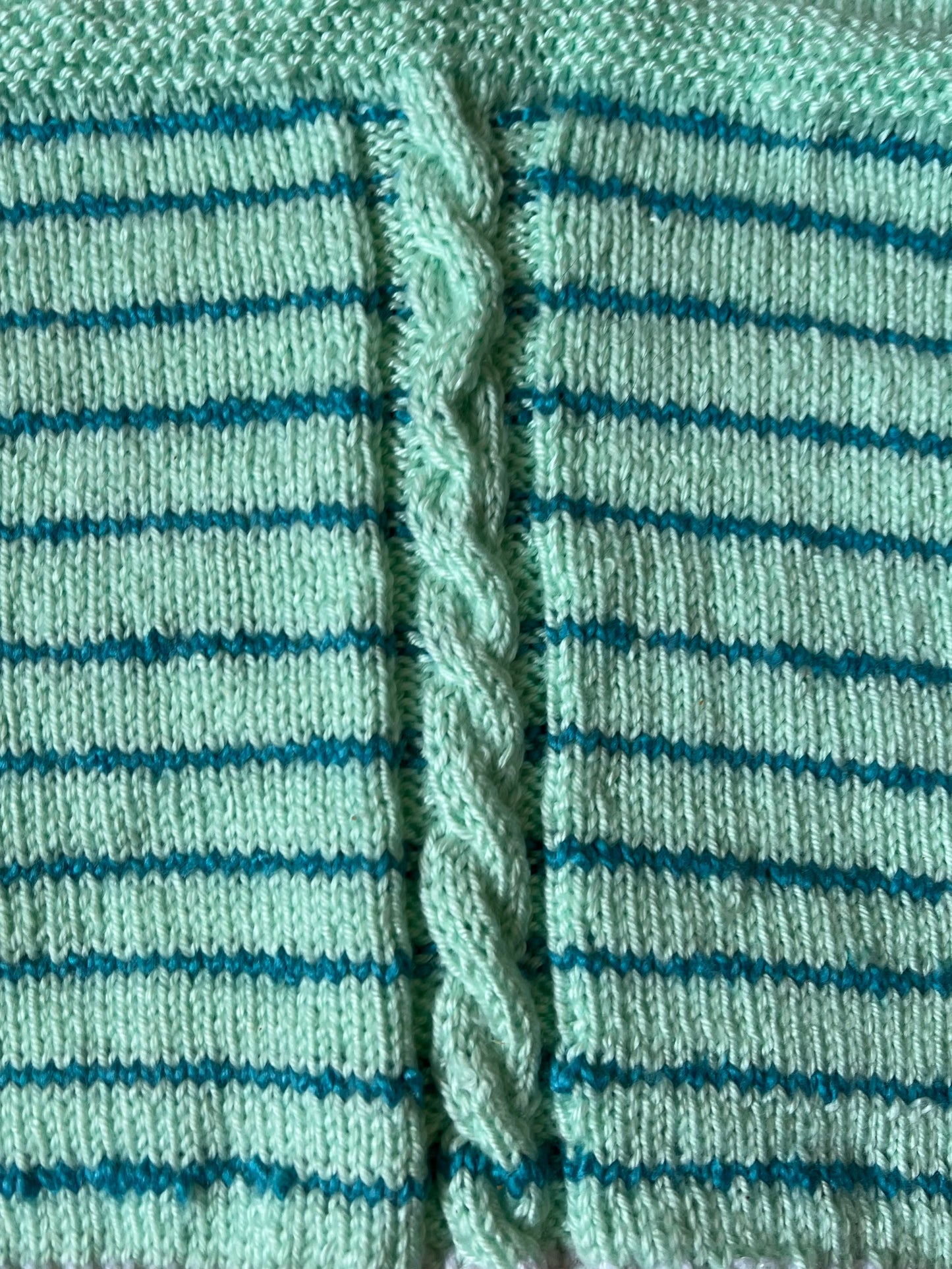 Sleeveless Blue/Green Sweater