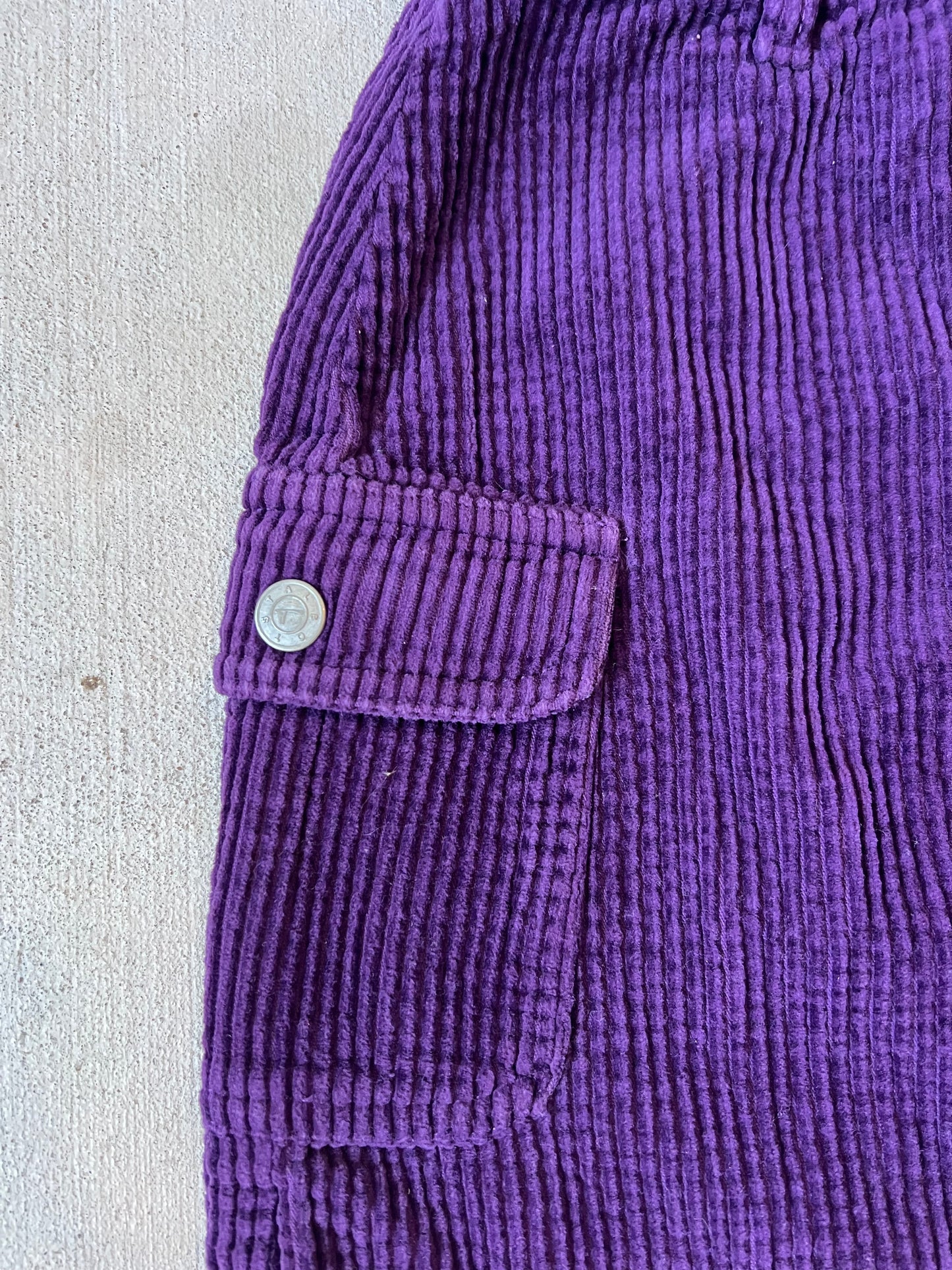 purple corduroy skirt