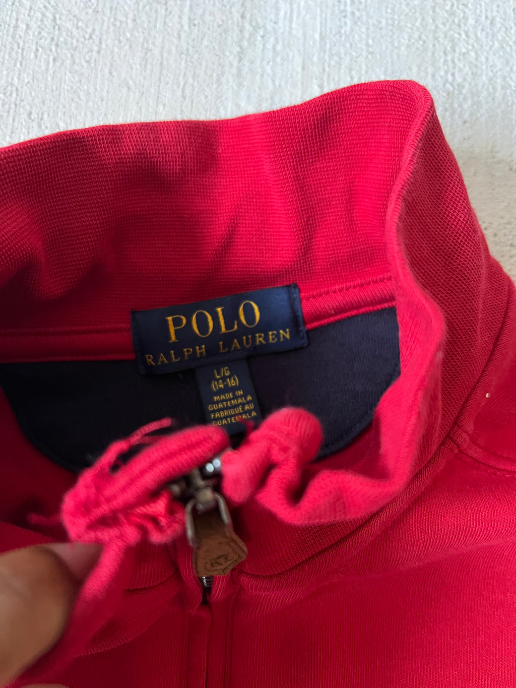 Red Quarter Zip