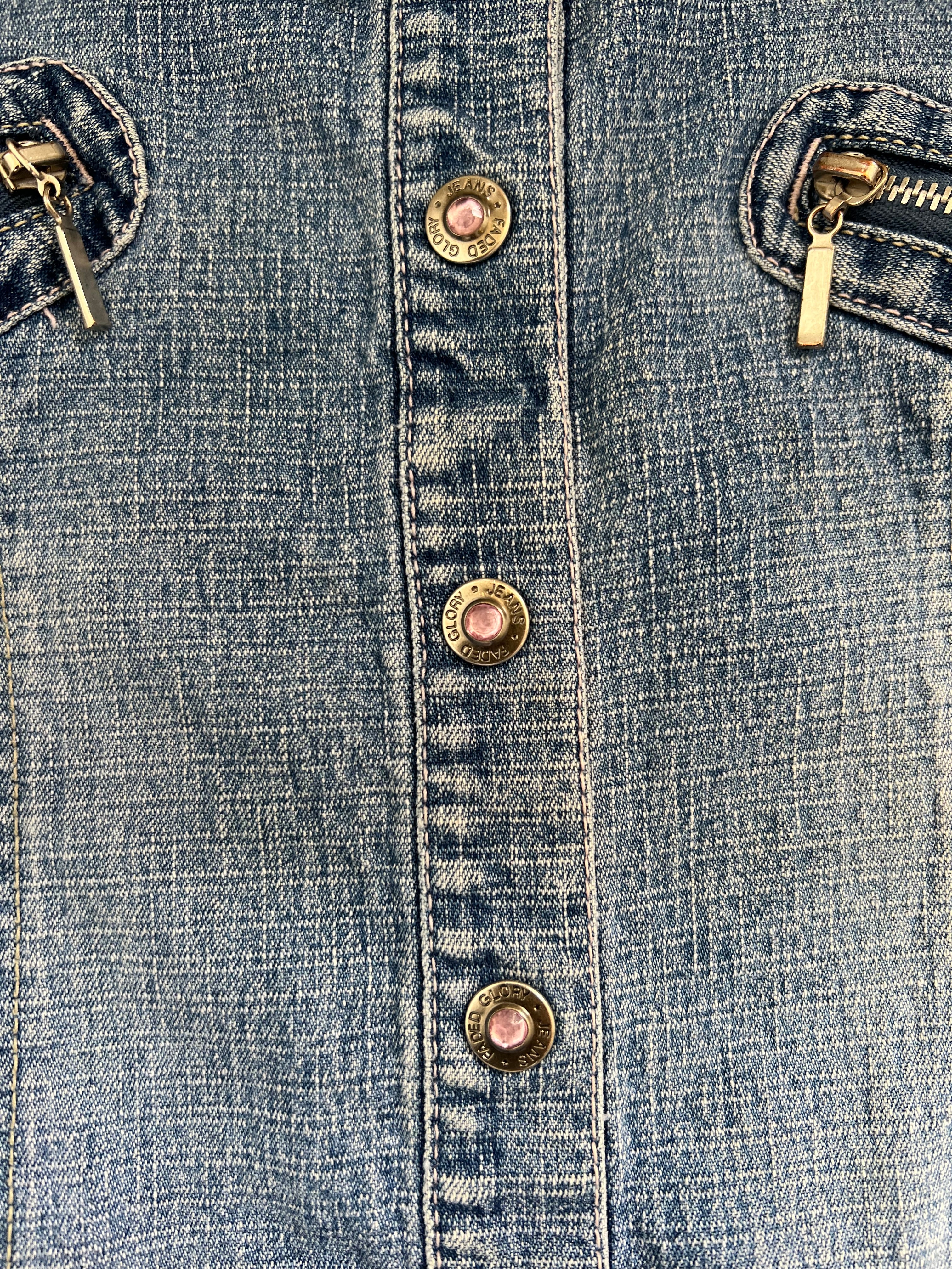 Pink Gem Denim Dress