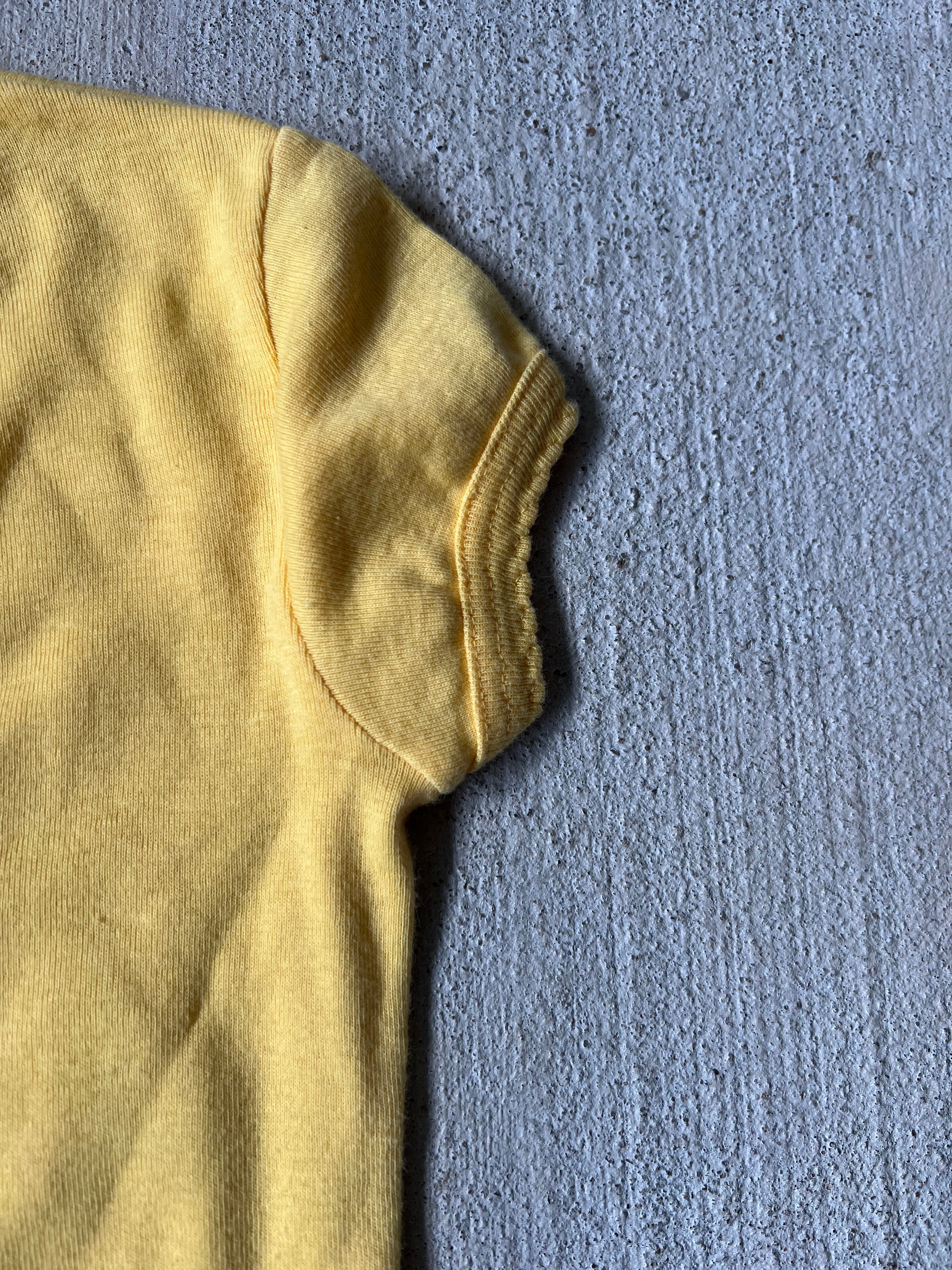 Yellow Round Neck Tee