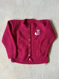 Pink “J” Cardigan || (4/5)