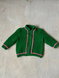 Pink/Green zip up || ( 12m)