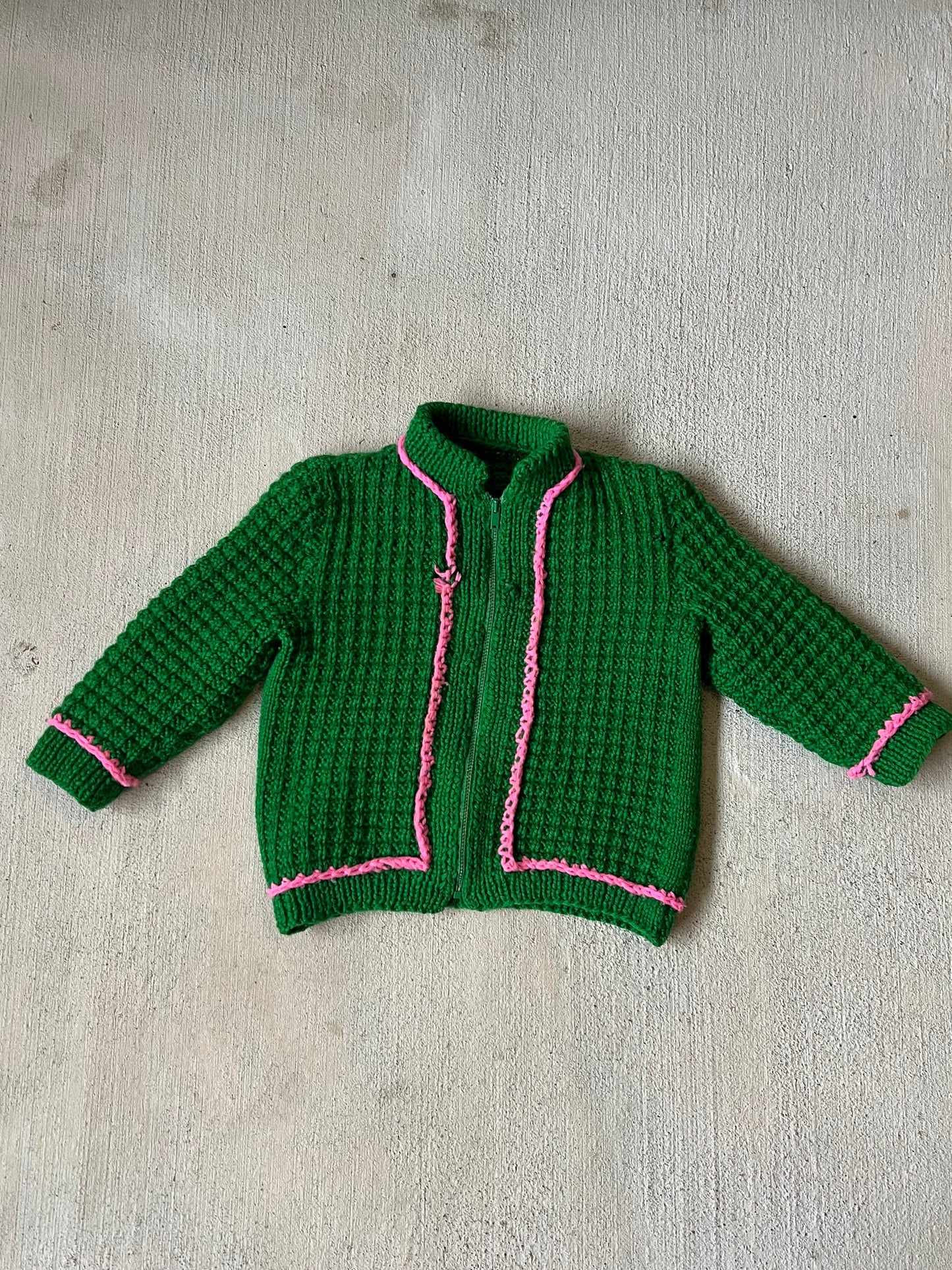 Pink/Green zip up