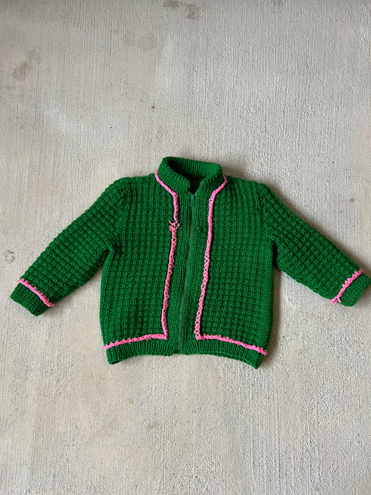 Pink/Green zip up