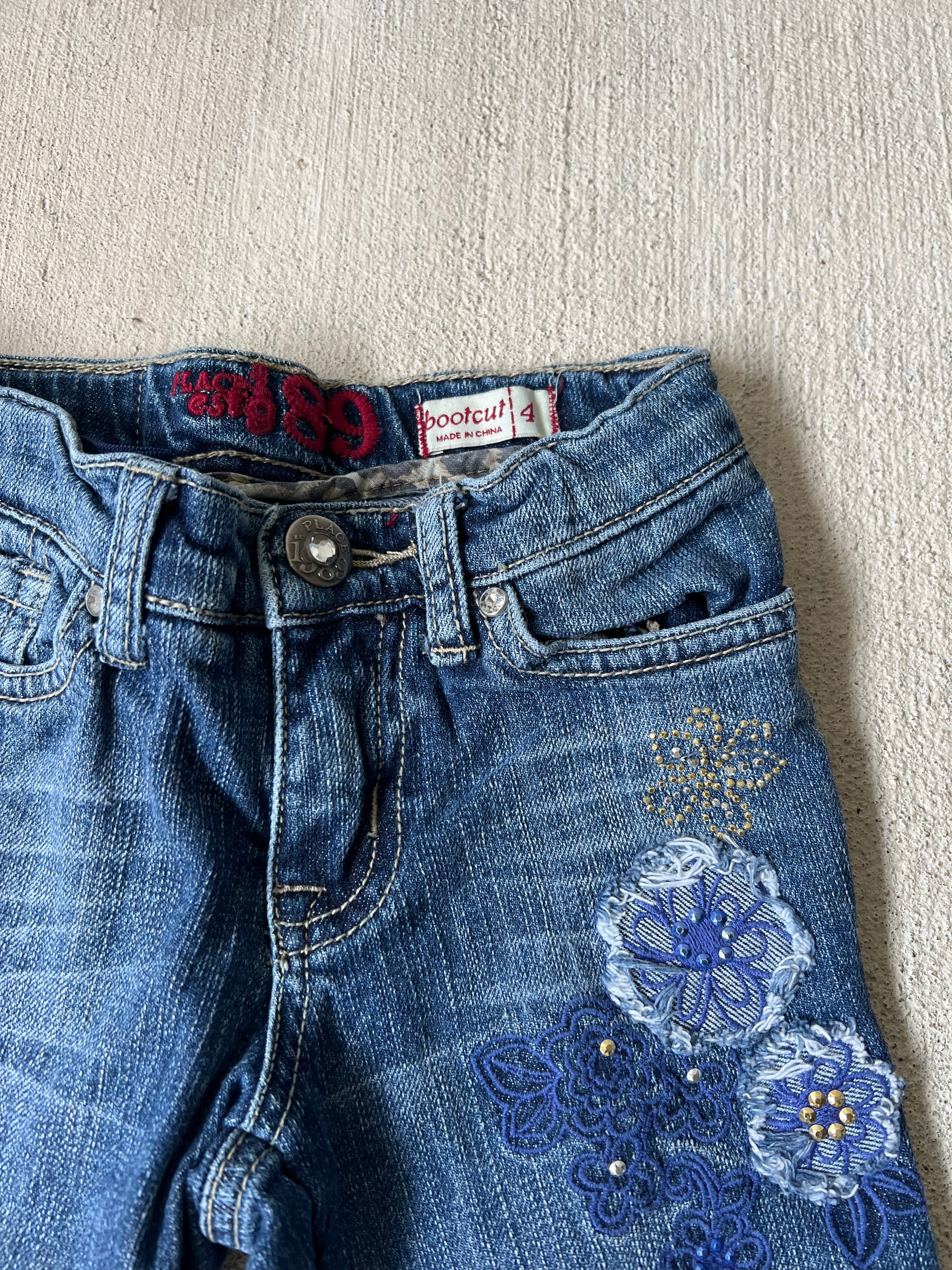 Floral Bootcut Jeans || (4)