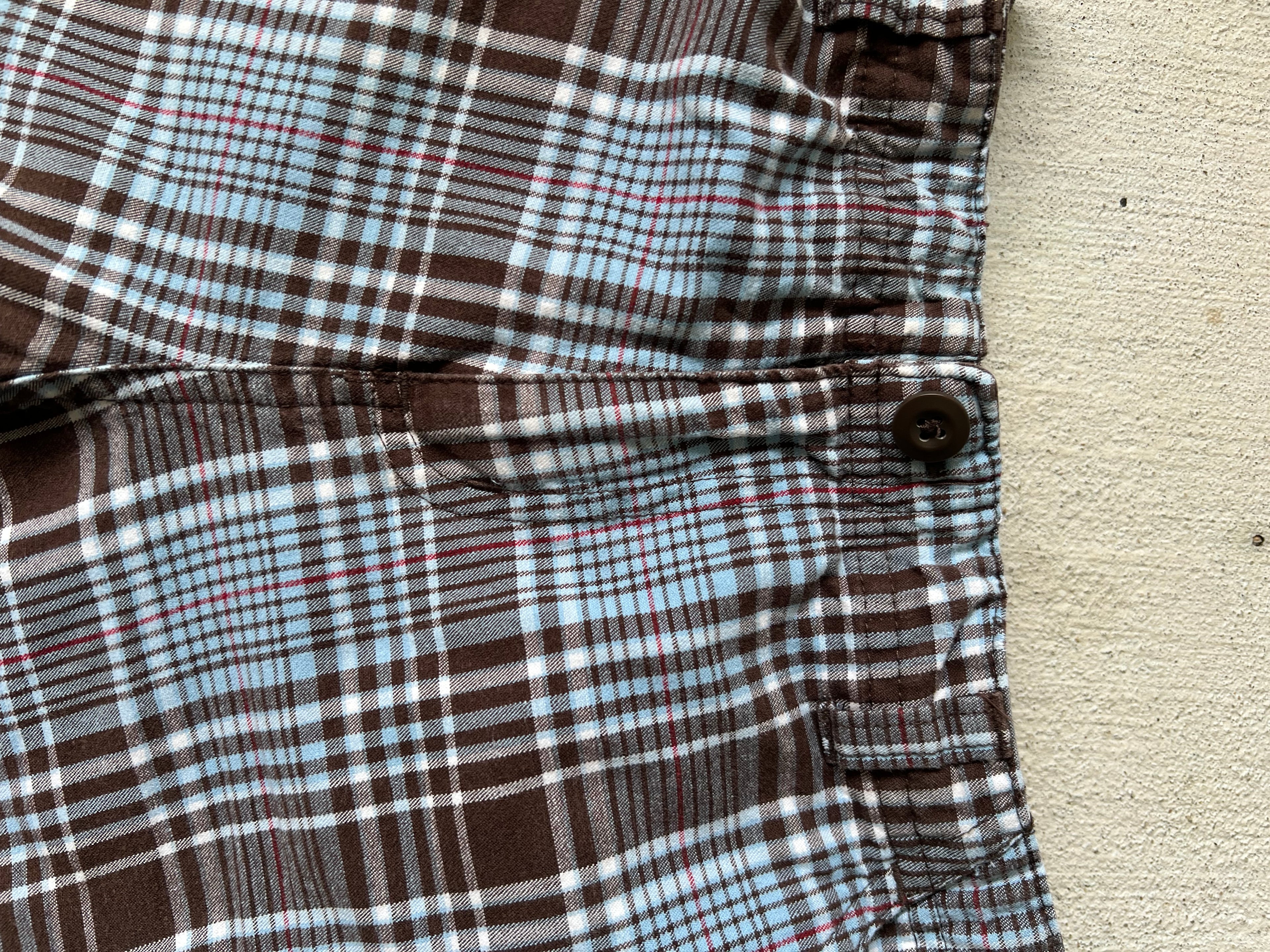 Plaid Baggy Cargo Shorts