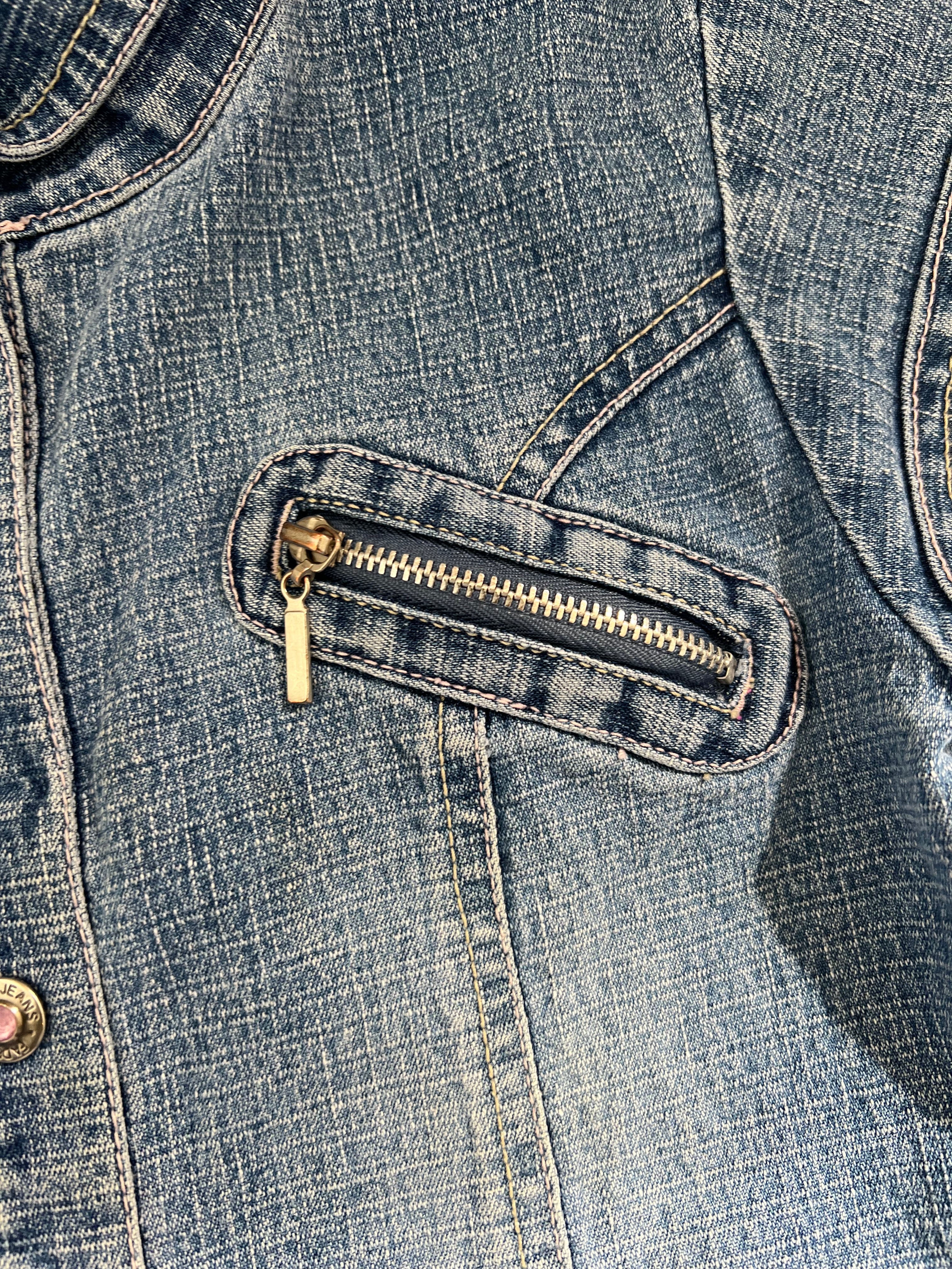 Pink Gem Denim Dress