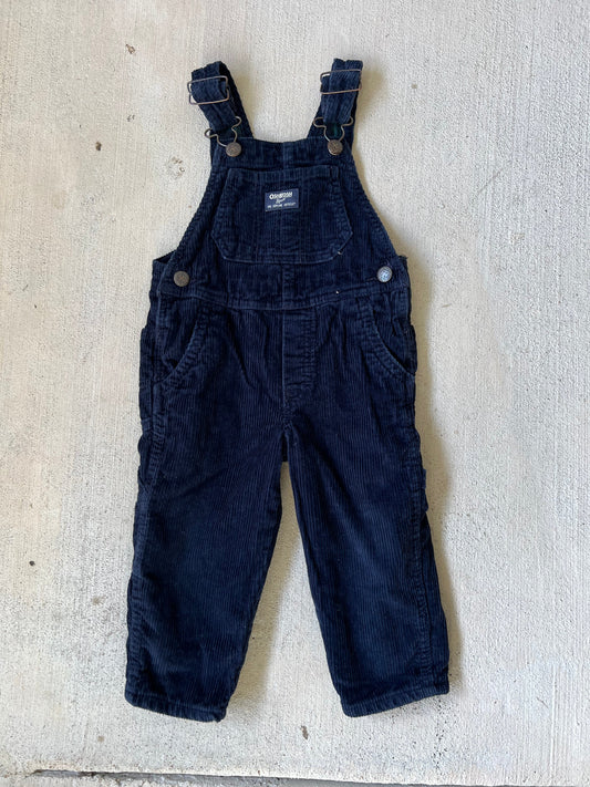 Corduroy Overalls ( Navy )
