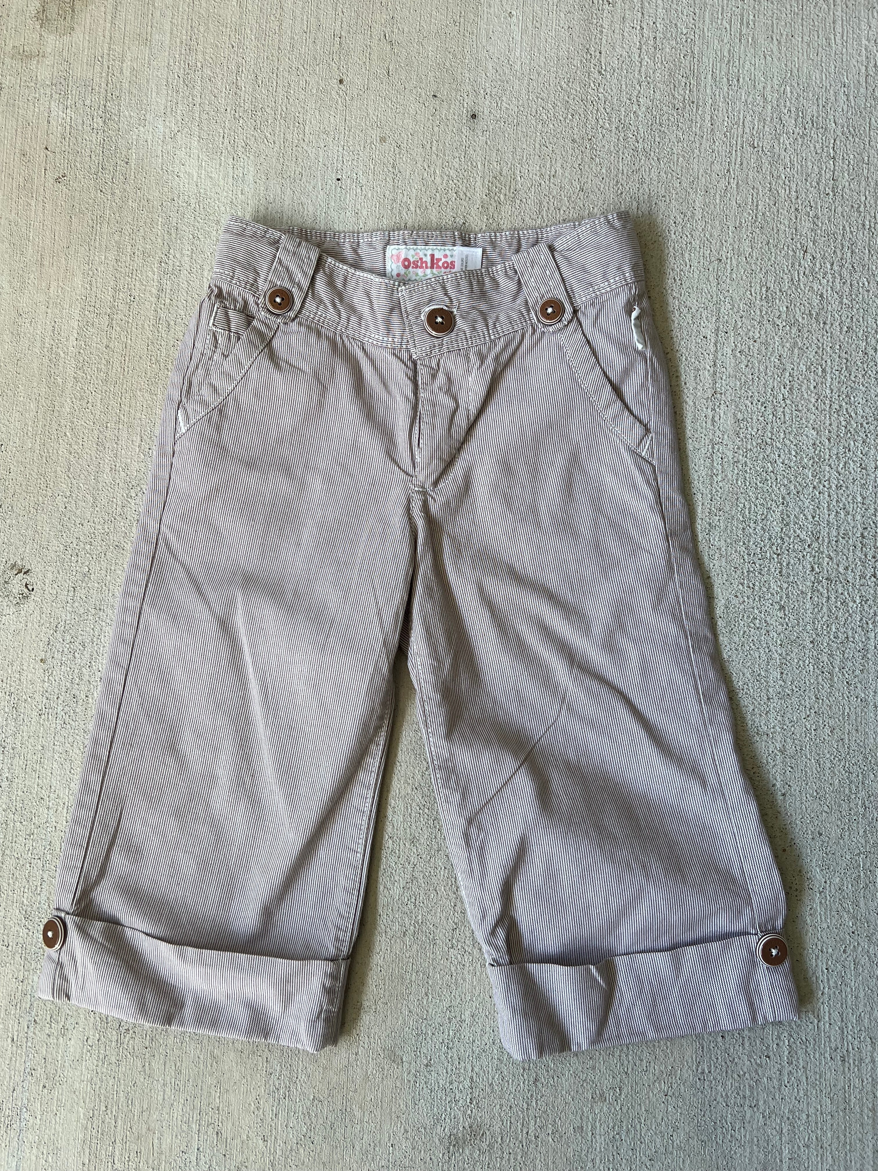 Stripe Brown Capris
