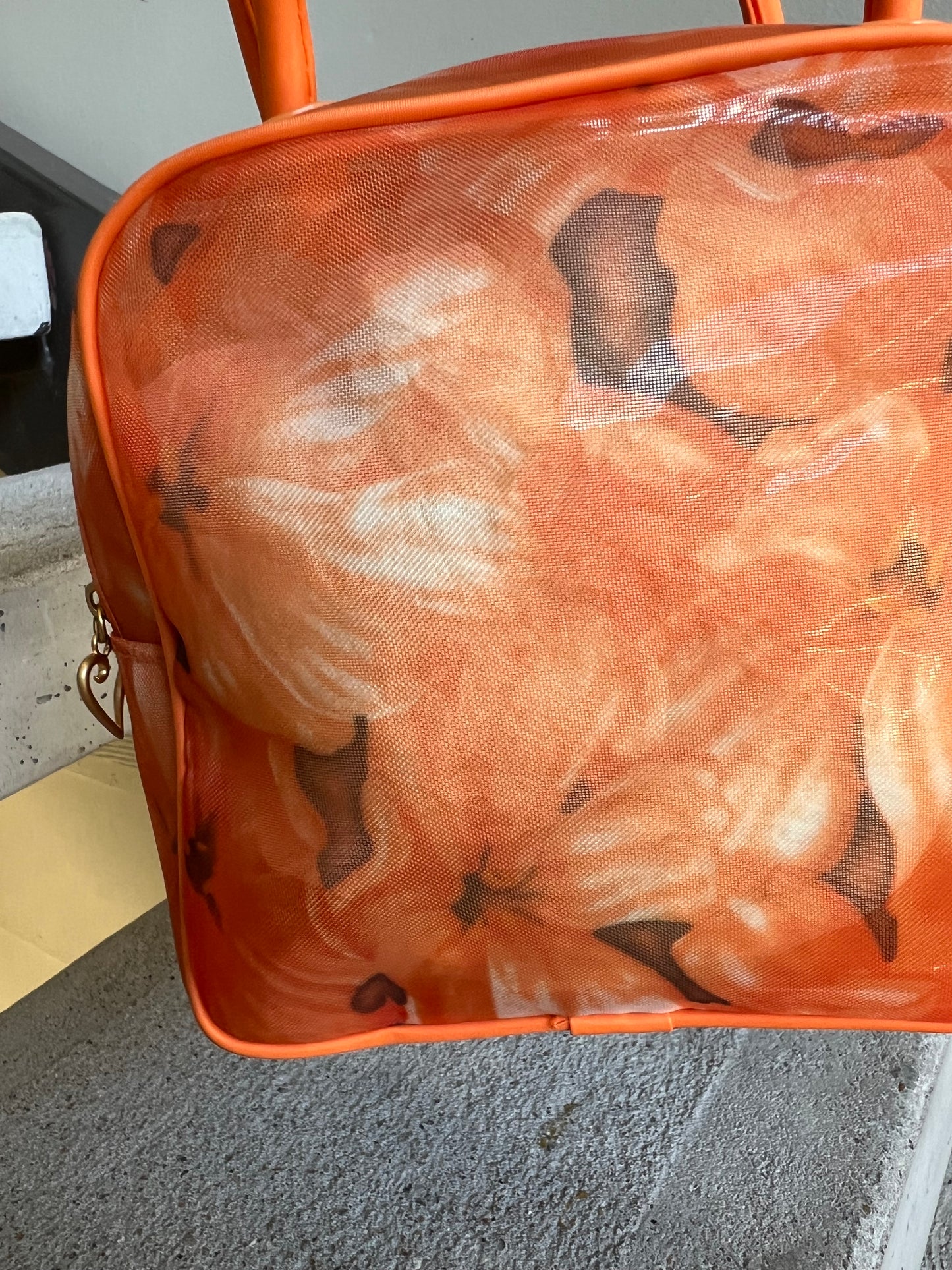 Orange sheer bag