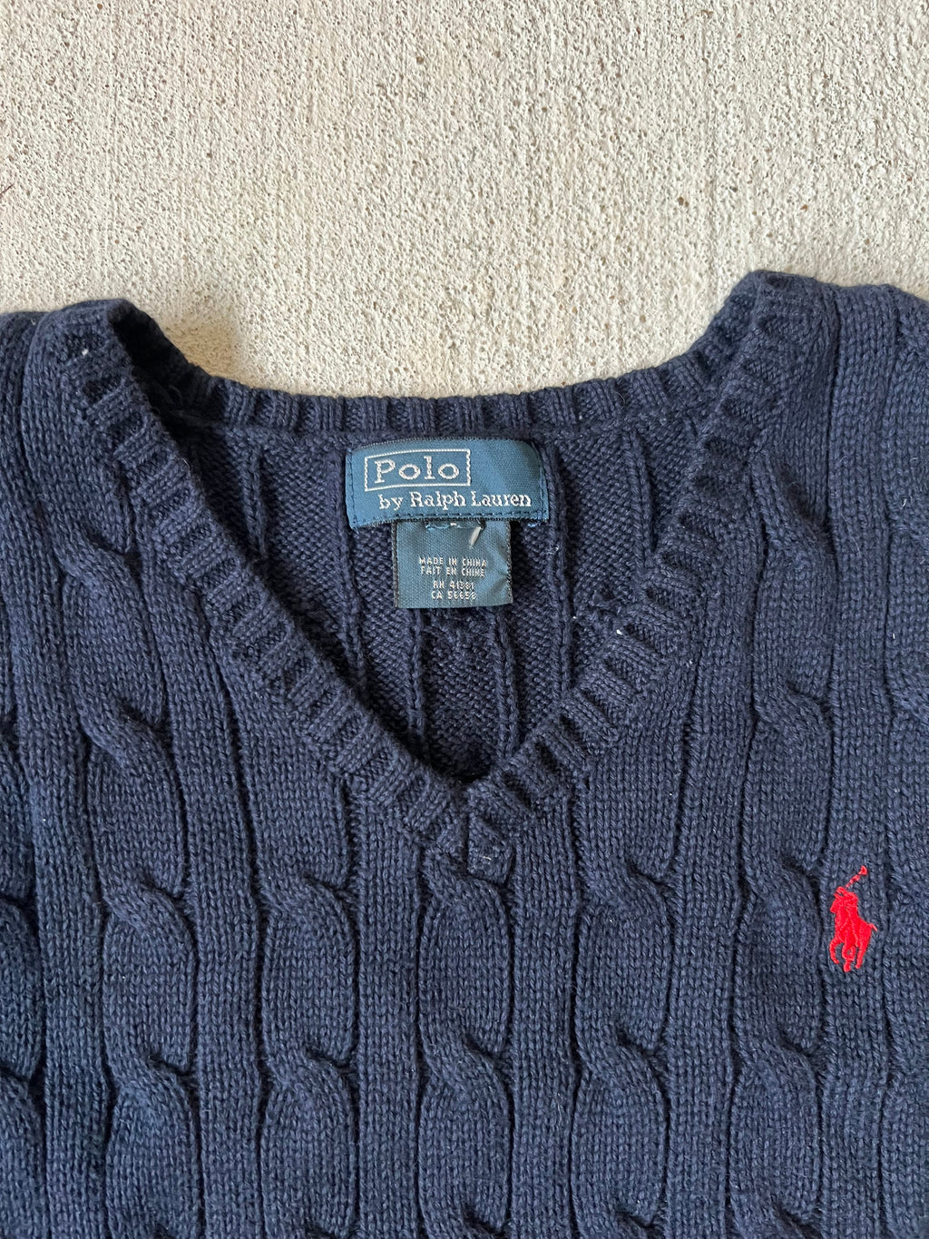 Navy blue Cable knit || (7/8)
