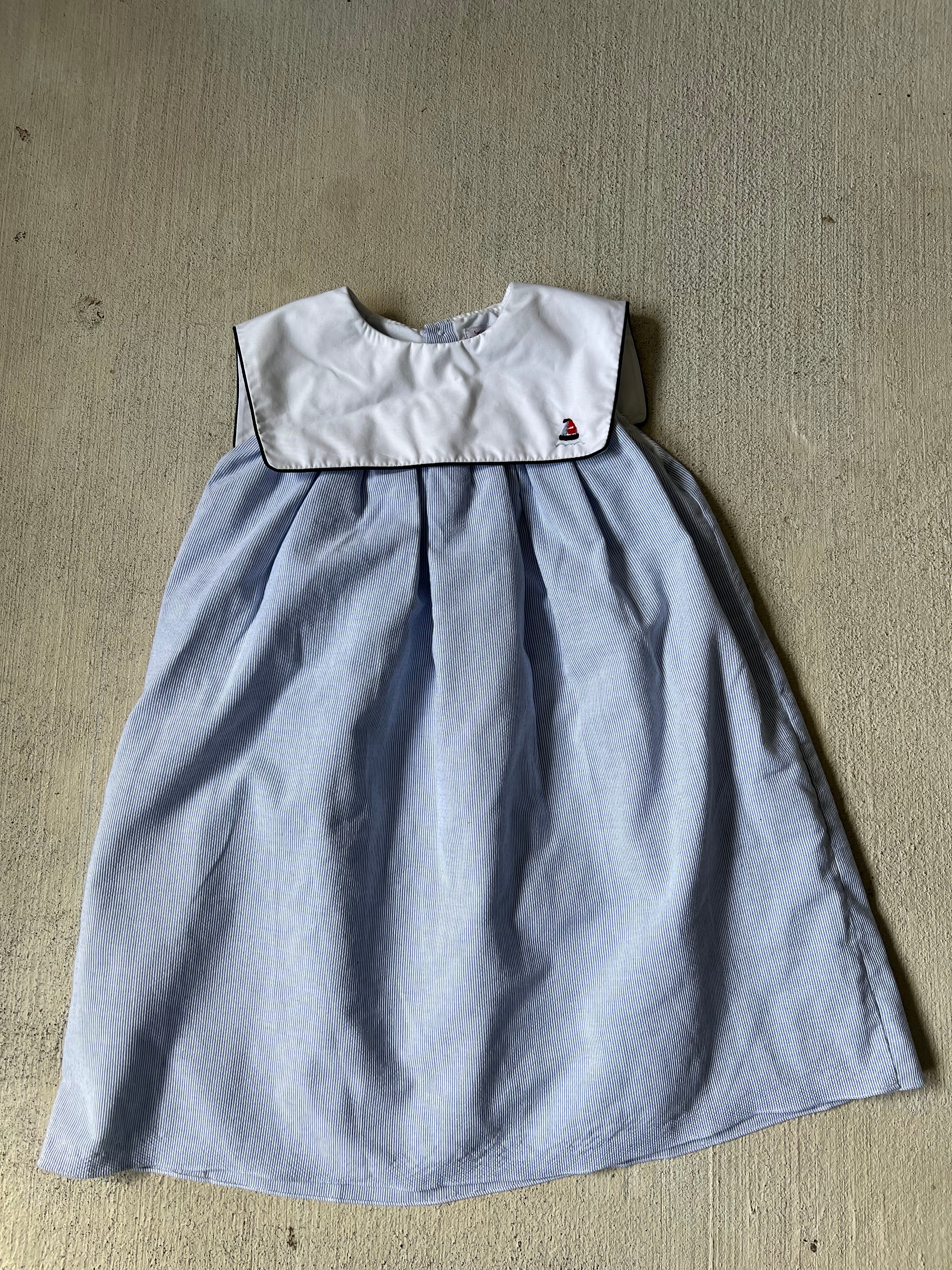 Sail boat Stripe Dress
