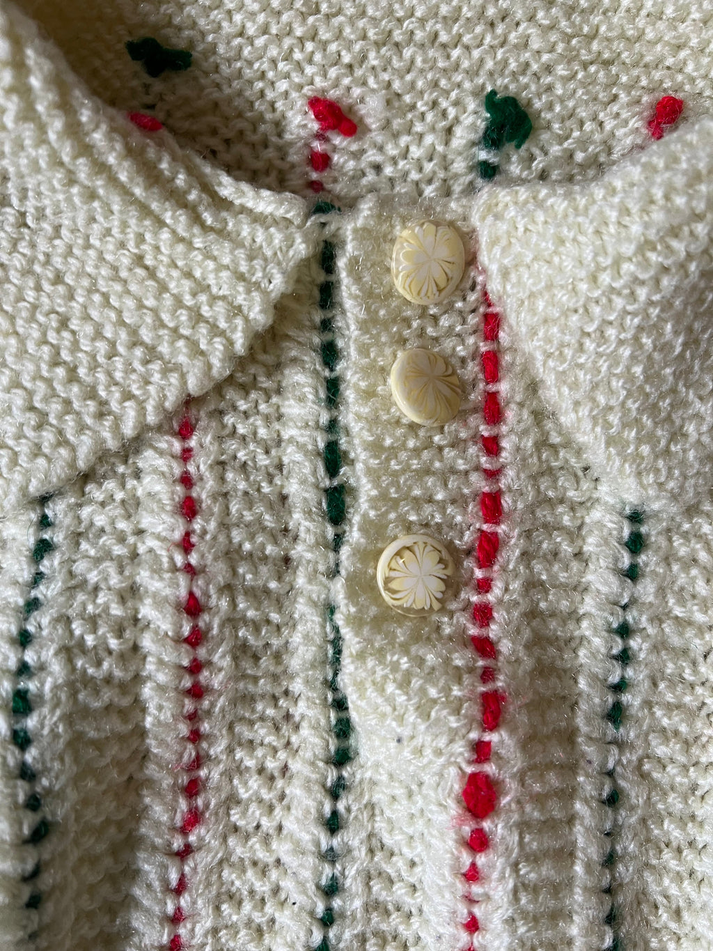 Yellow red/green sweater || (4/5)