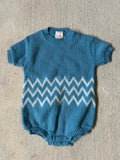 Short Sleeve Knit Onesie || ( 12m)