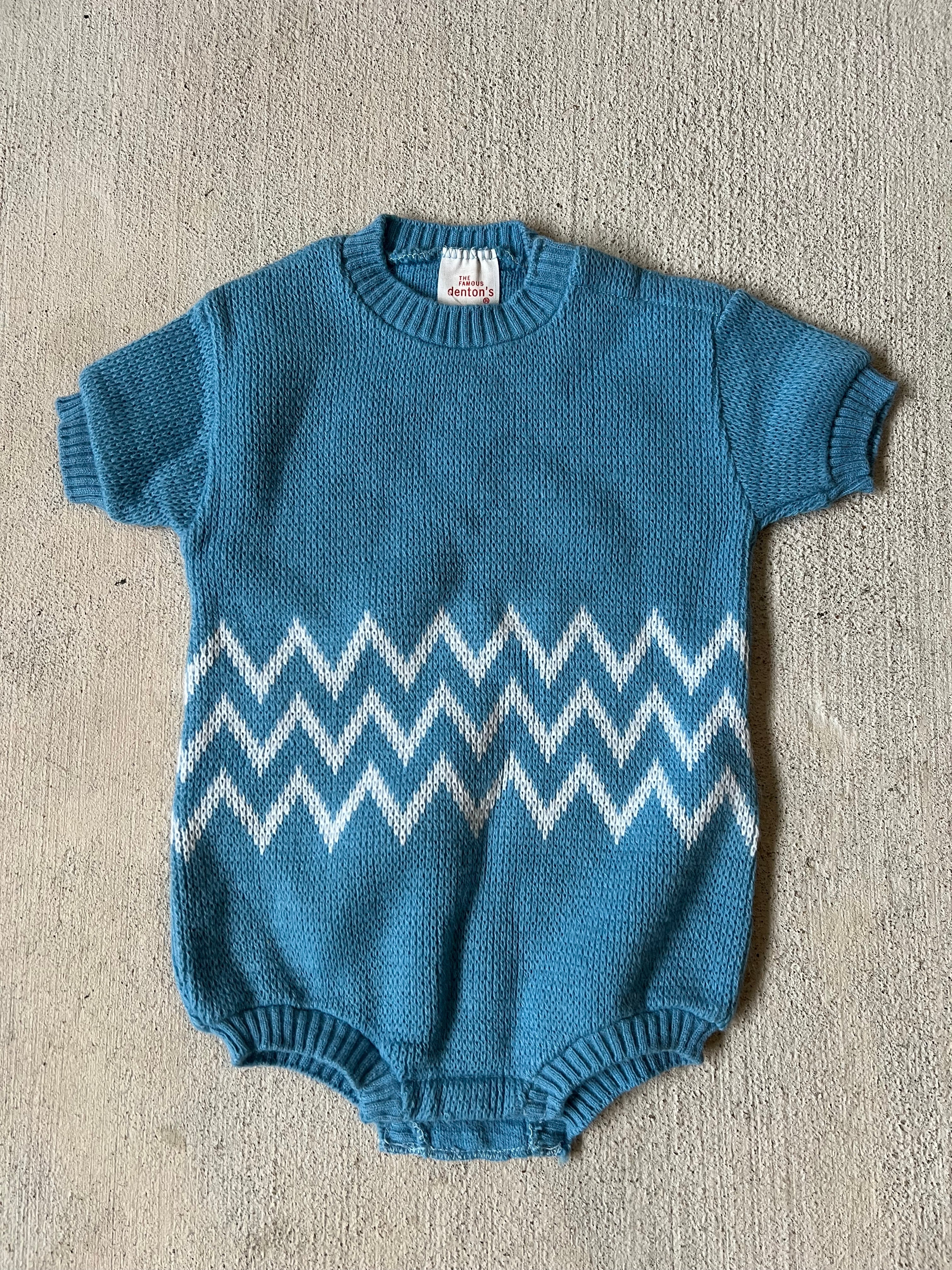 Short Sleeve Knit Onesie || ( 12m)
