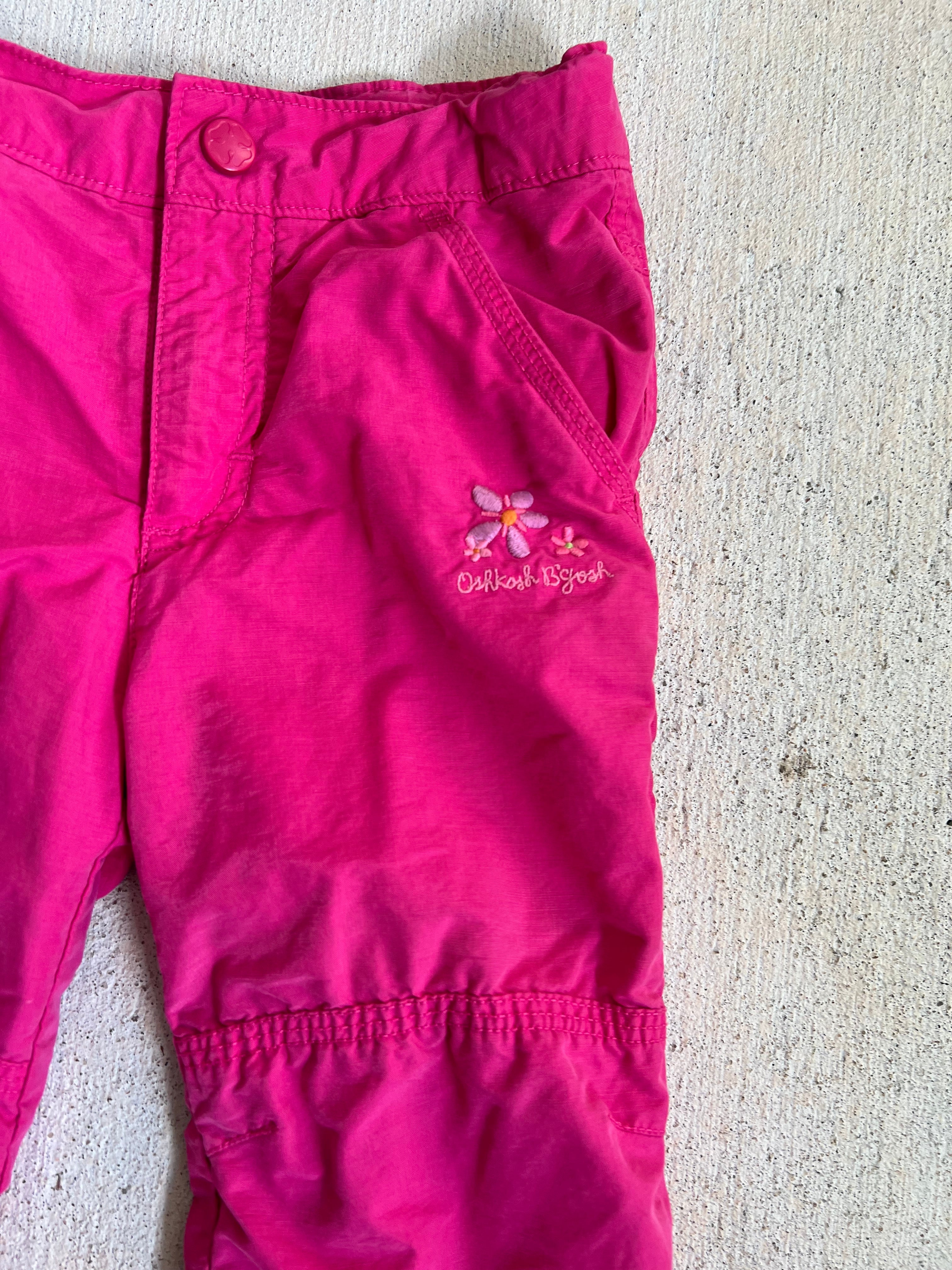 pink embroidery flare