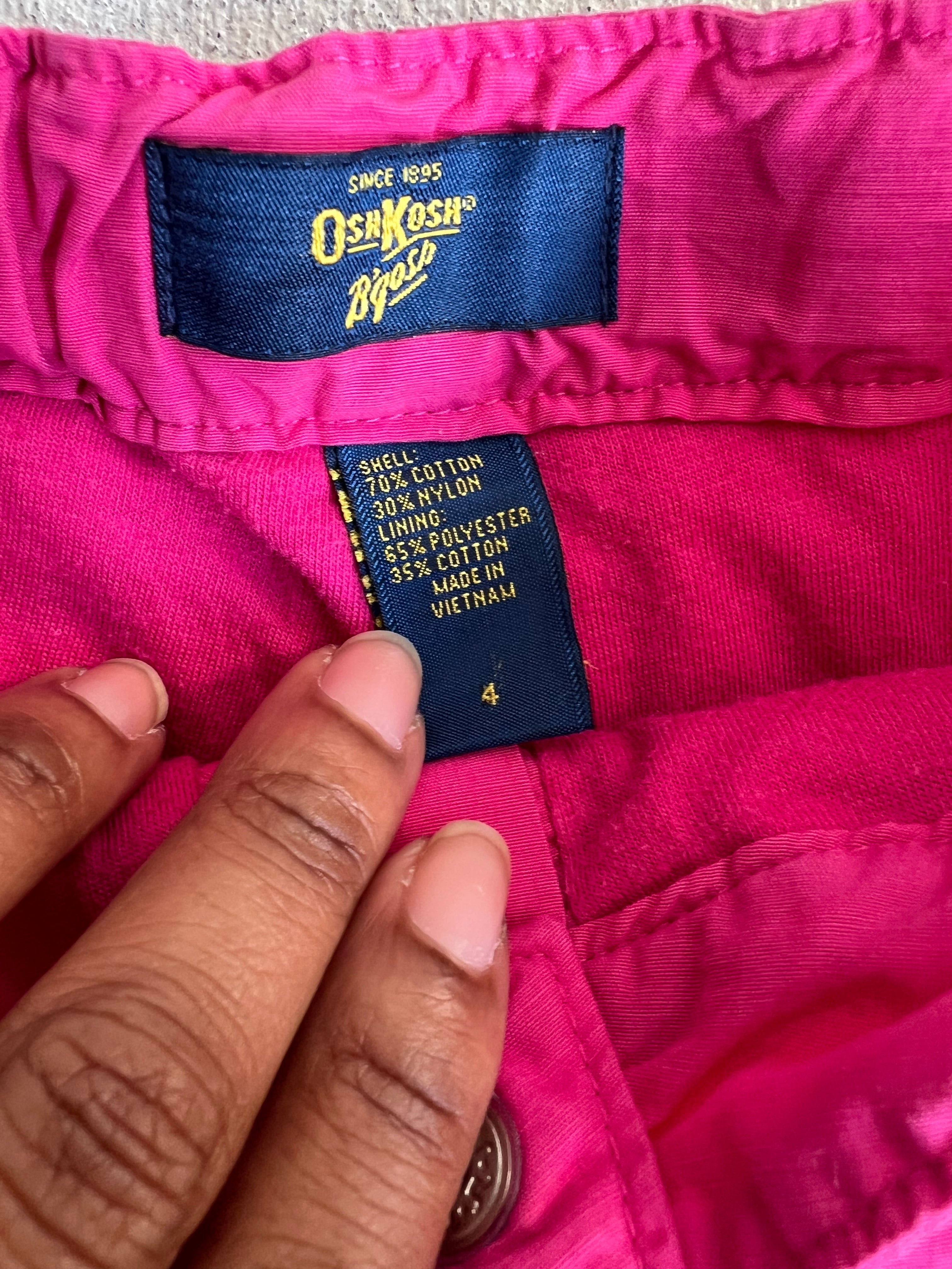 pink embroidery flare