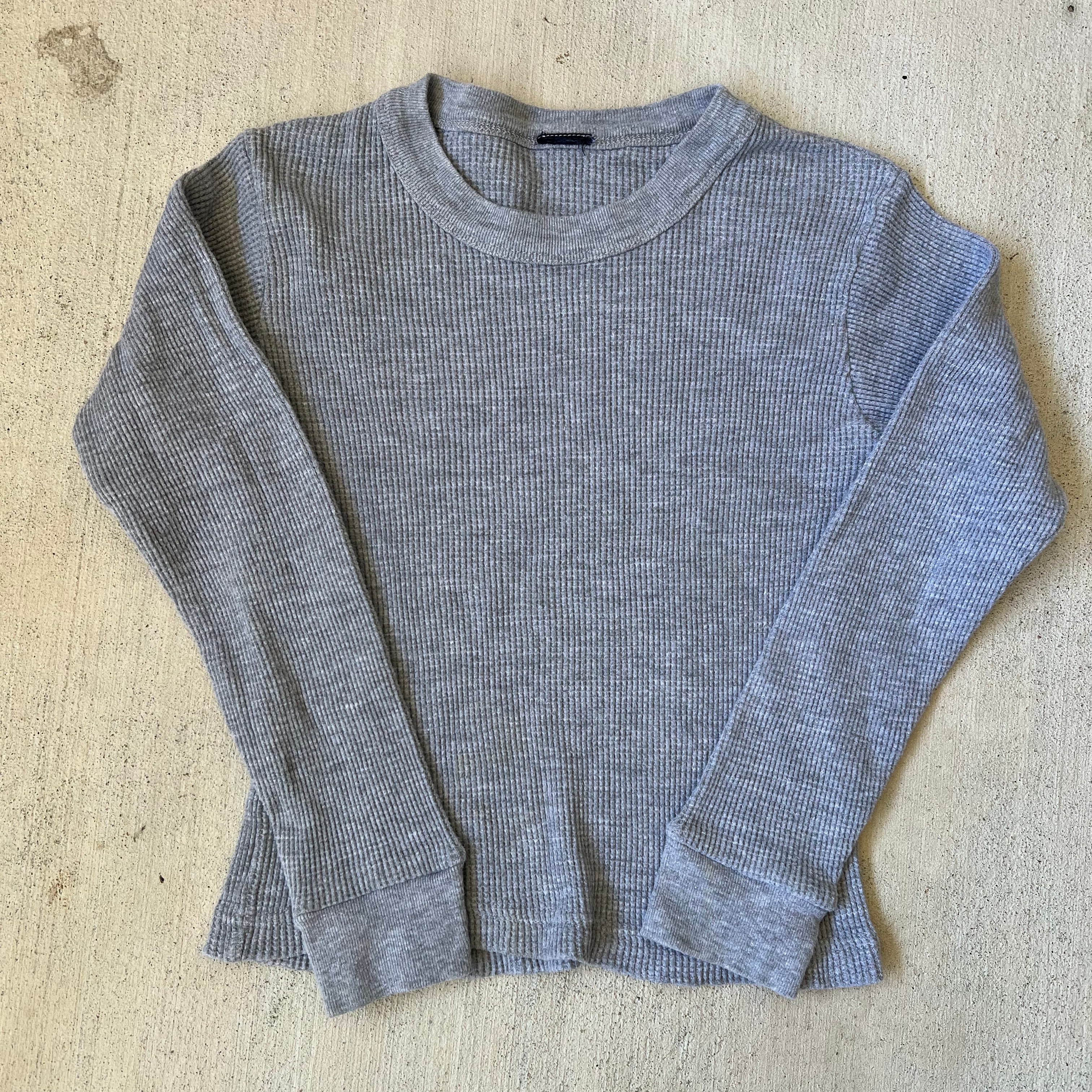 Gray Waffle Long Sleeve