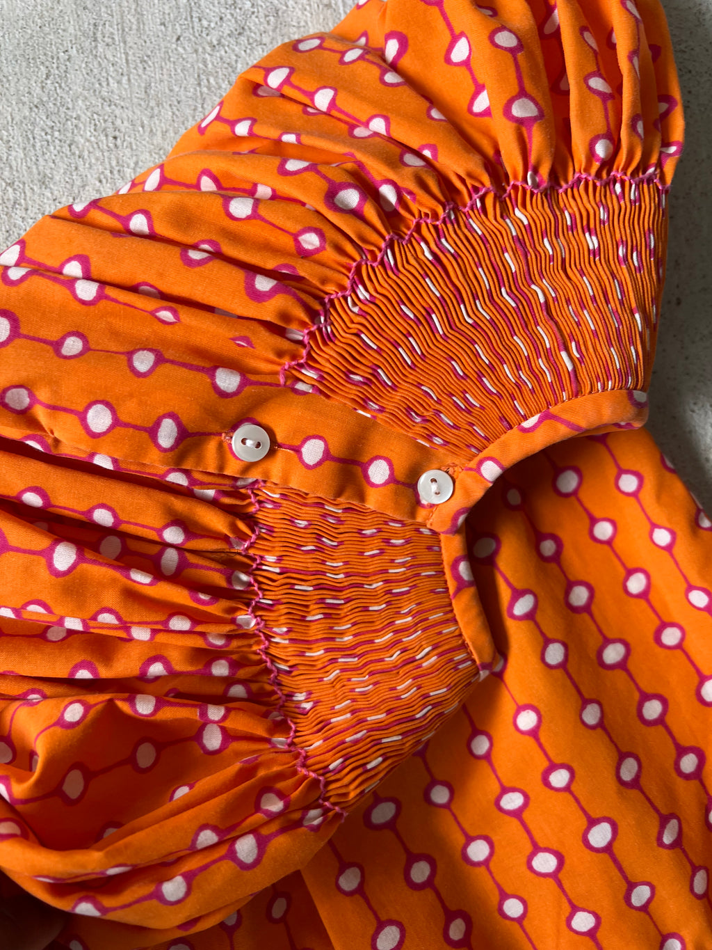 Puffed Sleeve Polka Dot Dress