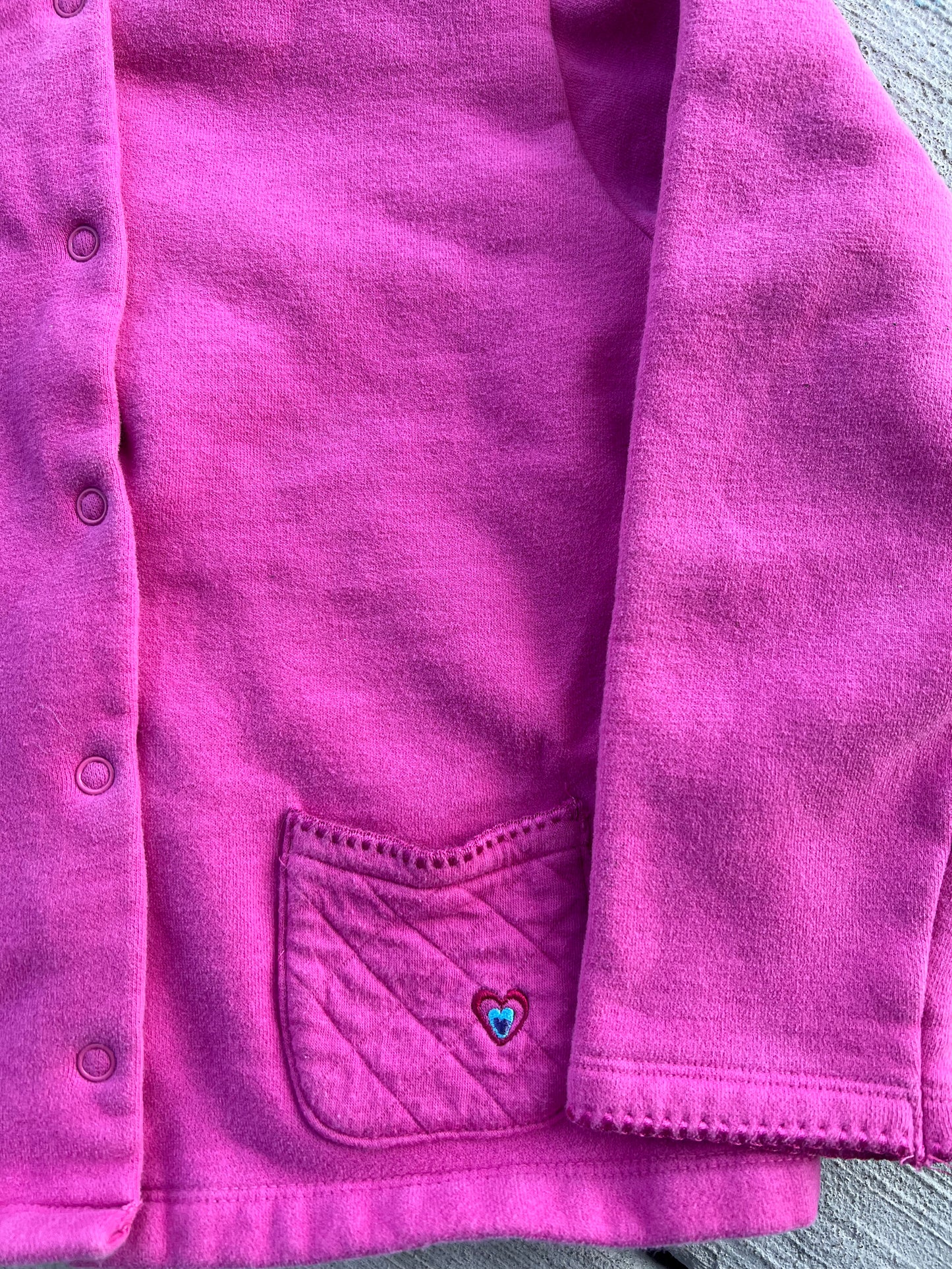 Pink floral cardigan