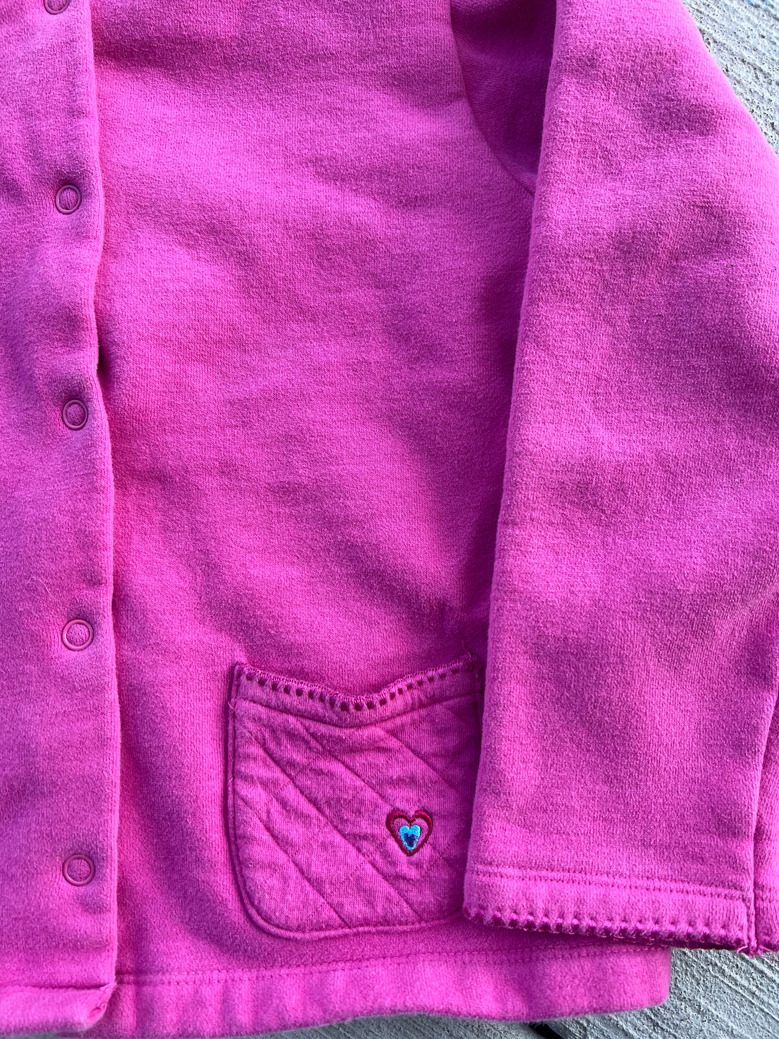 Pink floral cardigan